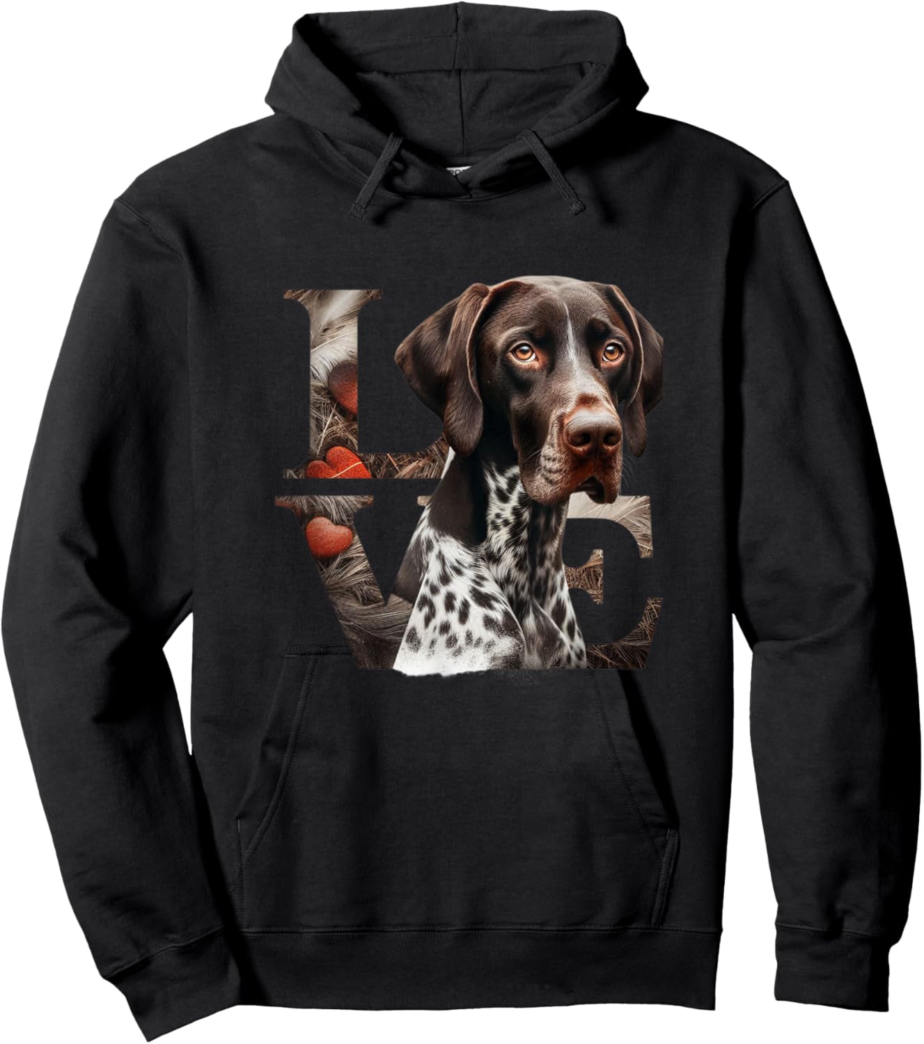 German Shorthair Pointer GSP German Shorthair Pointers Hoodie - Hoodie | Black