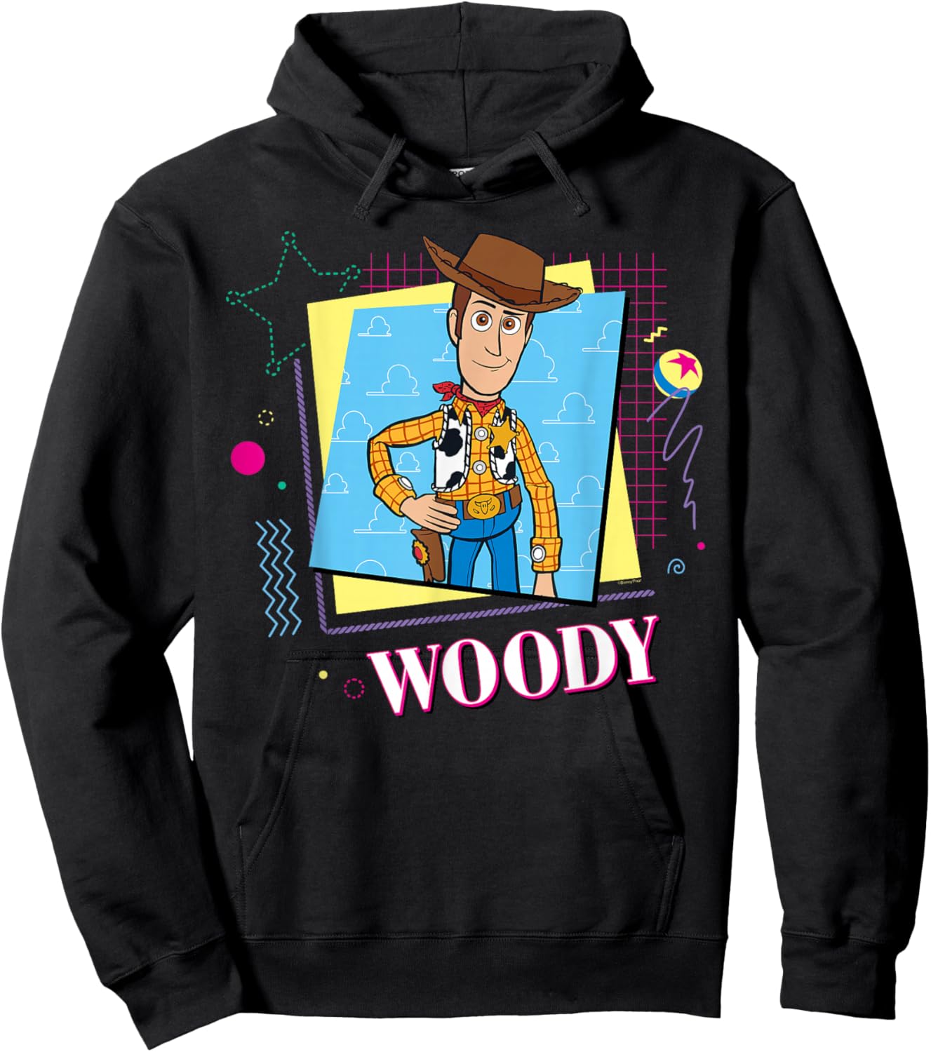 Disney & Pixar’s Toy Story ’90s Couples Matching Woody Hoodie - Hoodie | Black