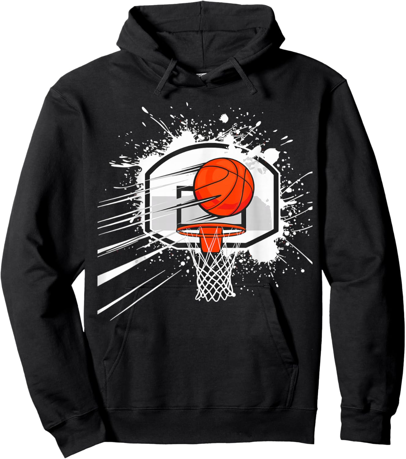 Basketball Hoop Hoodie - Hoodie | Black