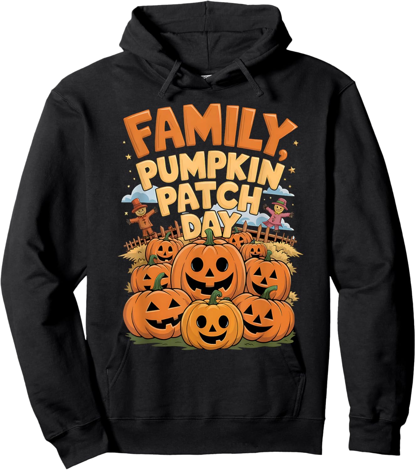 Matching Family Adventure Fun Family Pumpkin Patch Day Hoodie - Hoodie | Black