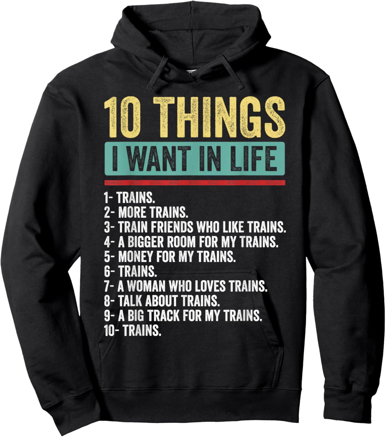 Funny Train Design Women Boys Railroad Train Lovers Hoodie - Hoodie | Black