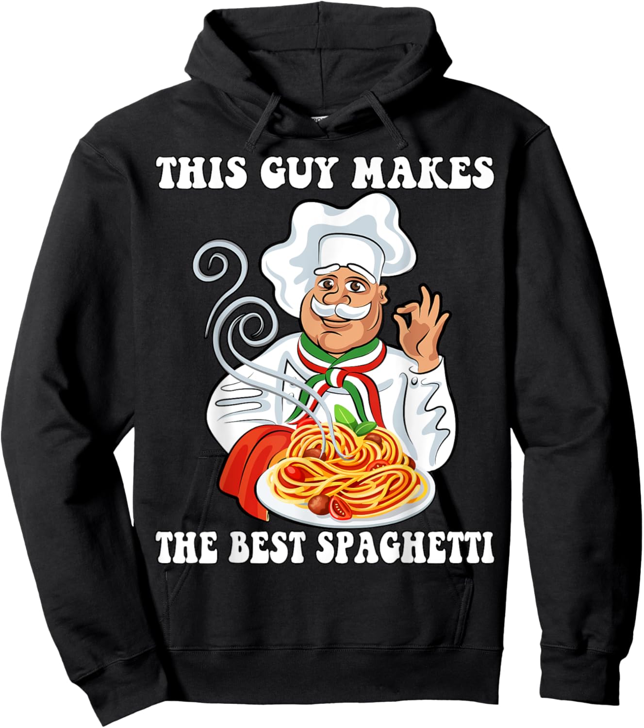 This Guy Makes The Best Spaghetti Cool Spaghetti Master Chef Hoodie - Hoodie | Black