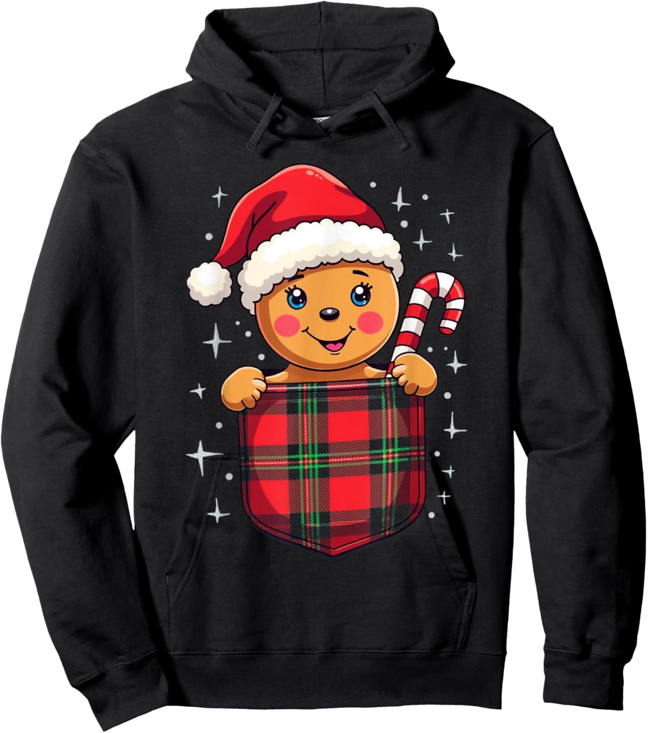 Christmas Gingerbread Hoodie - Hoodie | Black