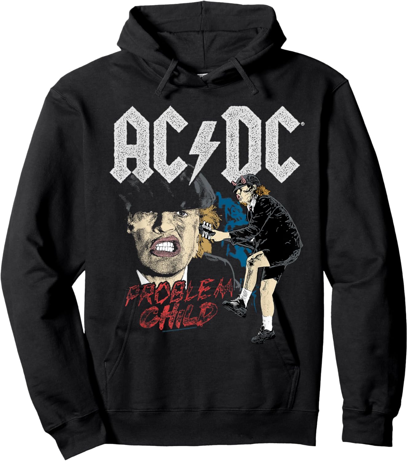 AC/DC Angus Young Problem Child Hoodie - Hoodie | Black