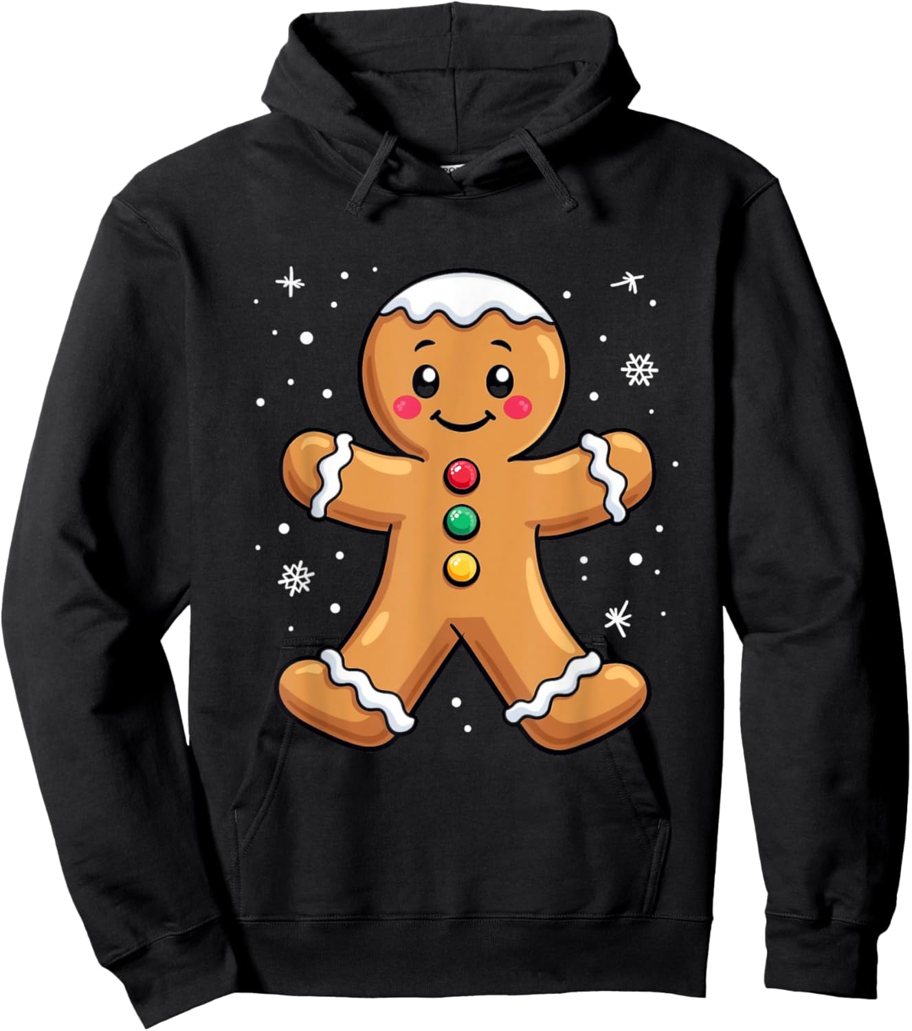 Gingerbread Character Hoodie - Hoodie | Black