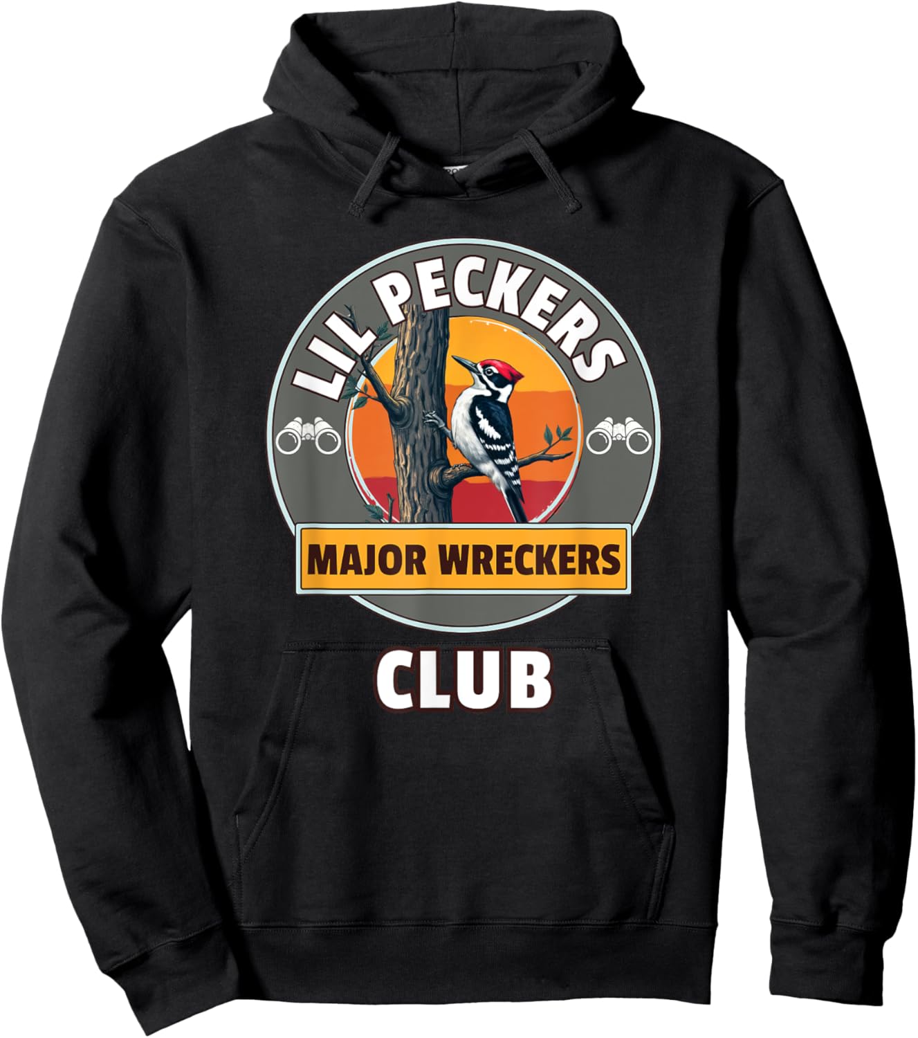 Lil Peckers Major Wreckers Club Men's Hoodie - Hoodie | Black