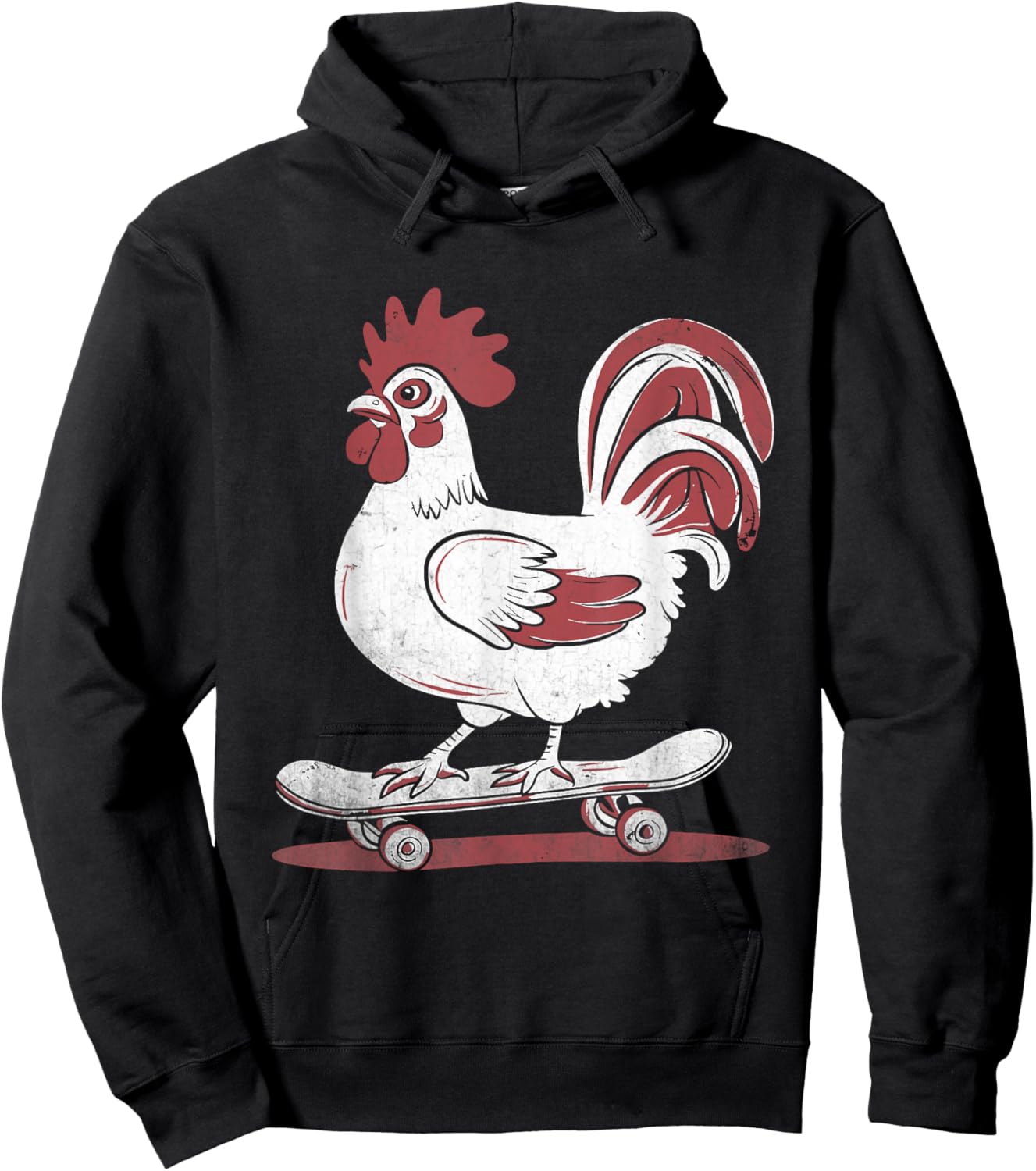 Chicken Skateboarder Skateboarding Skateboarder Skateboard Hoodie - Hoodie | Black