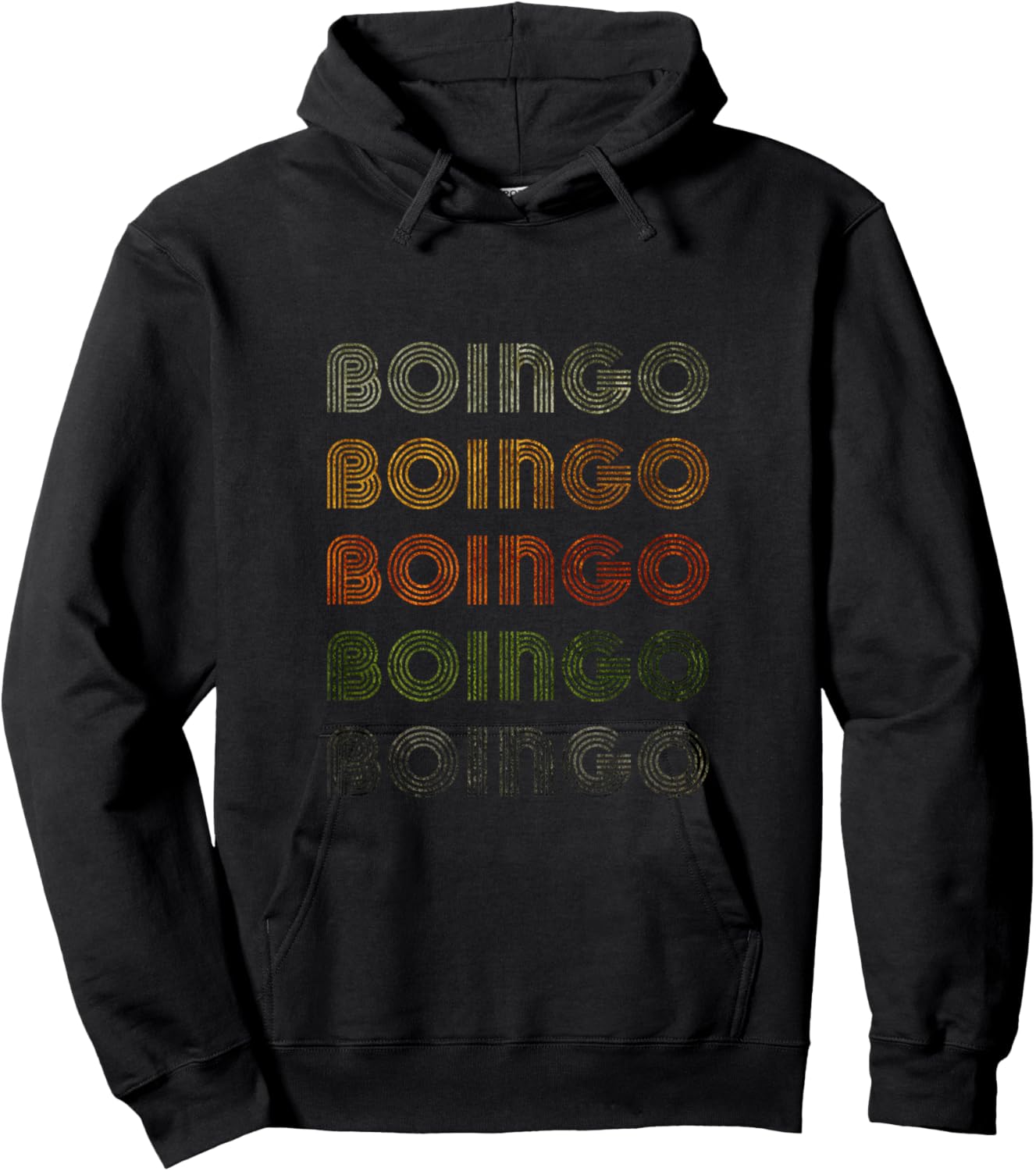 Love Heart Boingo Grunge Vintage Style Black Boingo Hoodie - Hoodie | Black