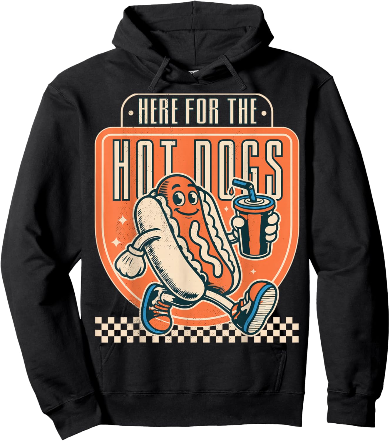 Here for The hot Dogs. Hoodie - Hoodie | Black
