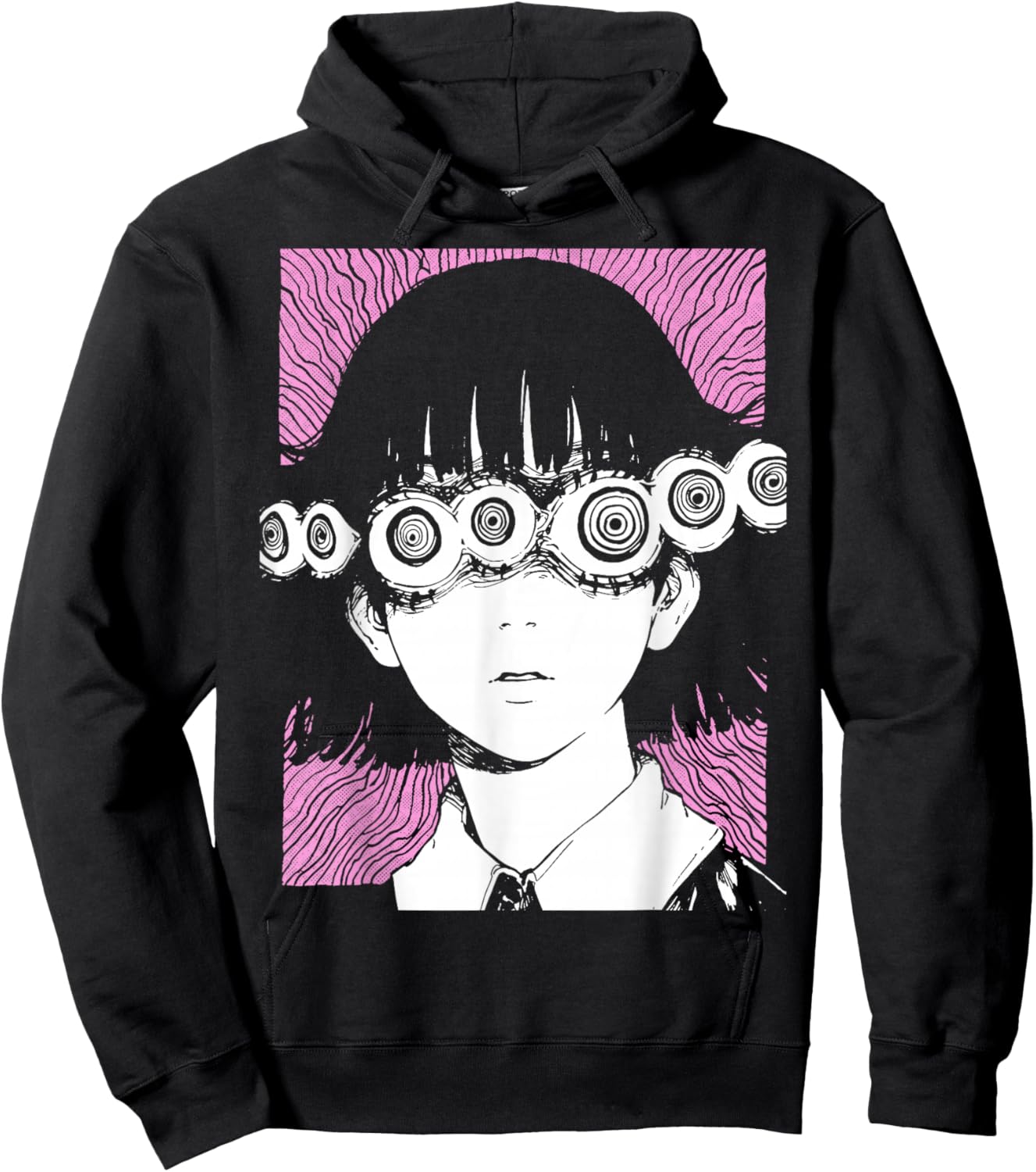 Horror Anime Manga | Japan Japanese Creepy Kawaii Goth Hoodie - Hoodie | Black