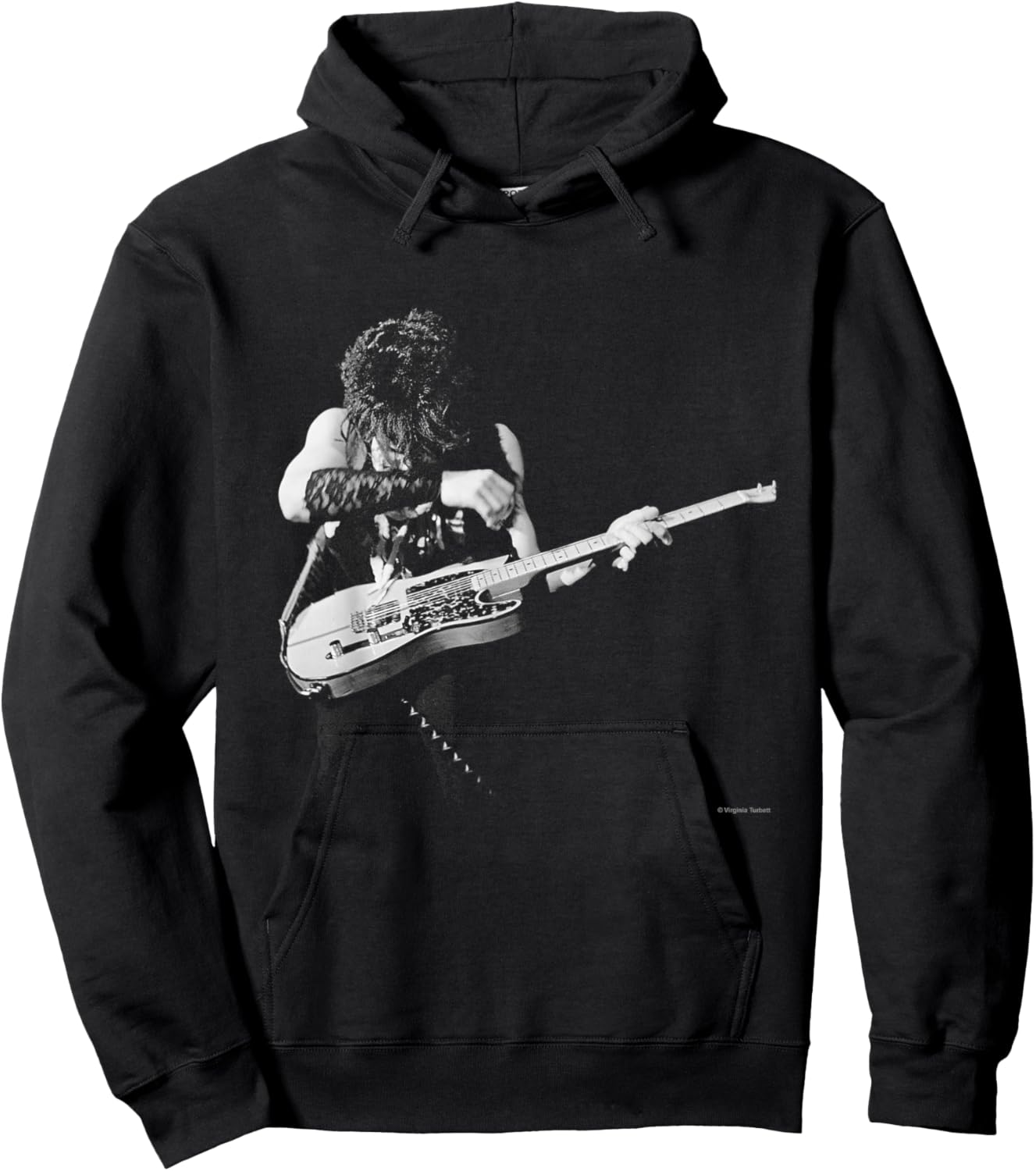 Prince Playing Guitar Live By Virgina Turbett Hoodie - Hoodie | Black