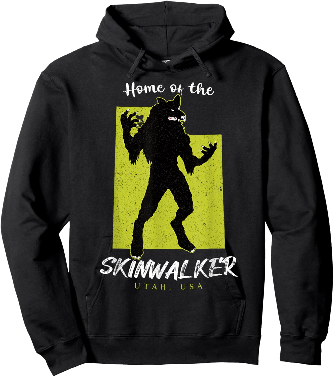 The Skinwalker Utah State American Cryptid Hoodie - Hoodie | Black