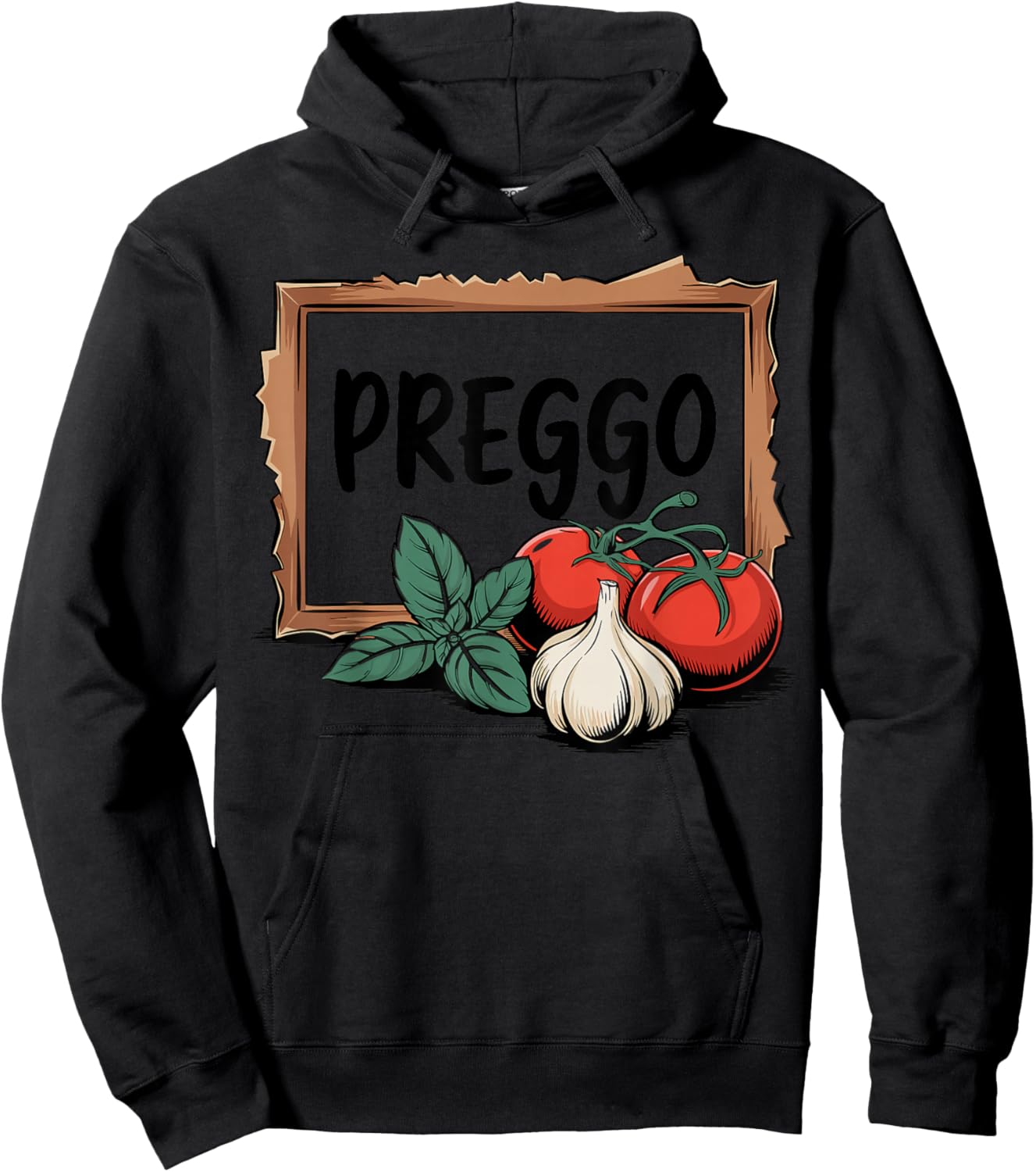 Preggo Sauce Costume Cute and Funny Pregnancy Announcement Hoodie - Hoodie | Black