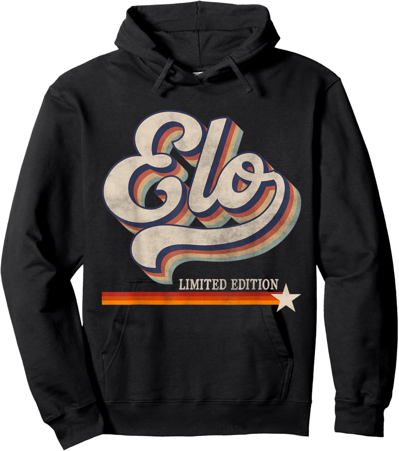 Vintage Elo Proud Name Retro Style Elo Limited Edition Hoodie - Hoodie | Black