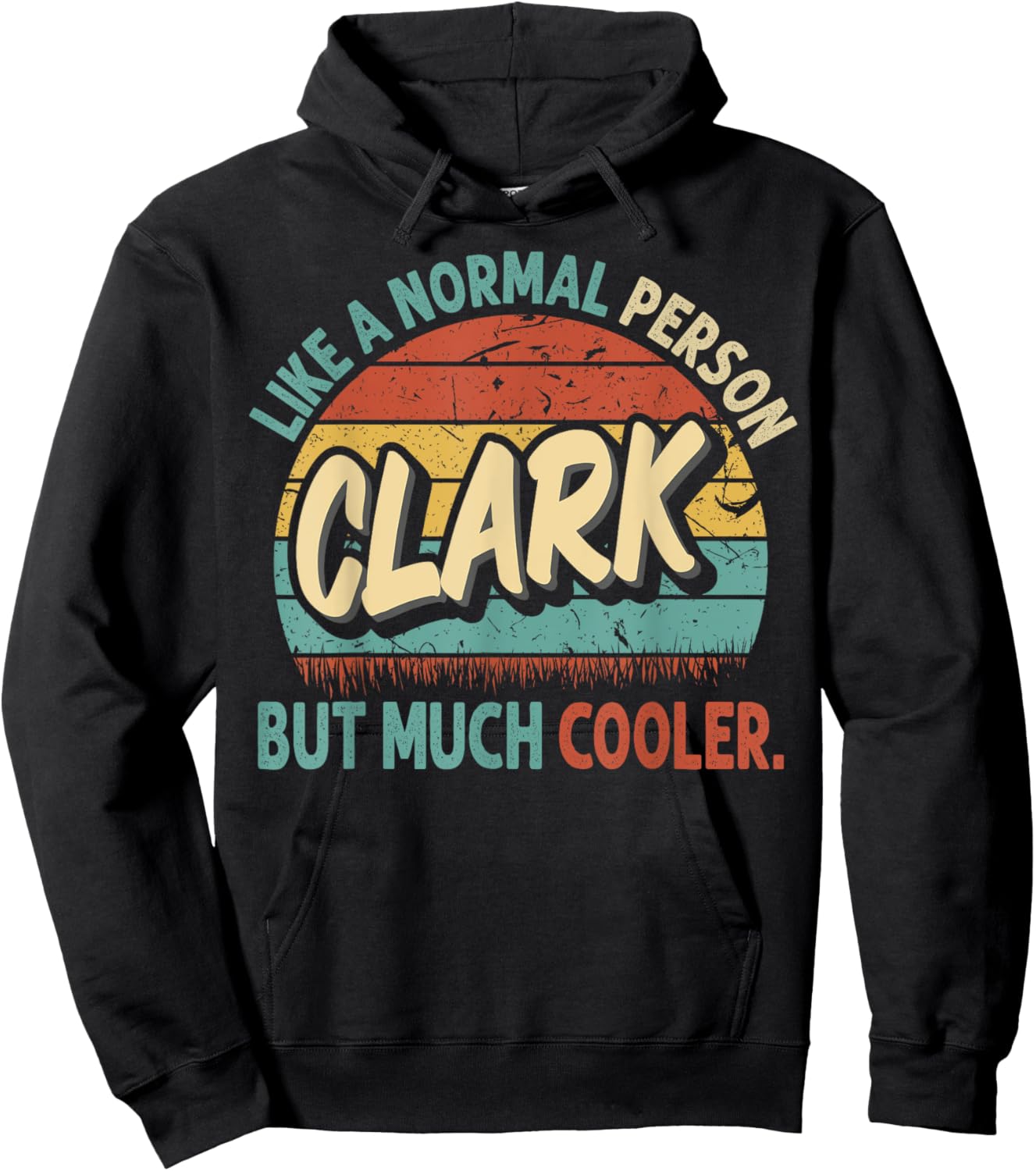 CLARK Like A Normal Person But Much Cooler Vintage Hoodie - Hoodie | Black