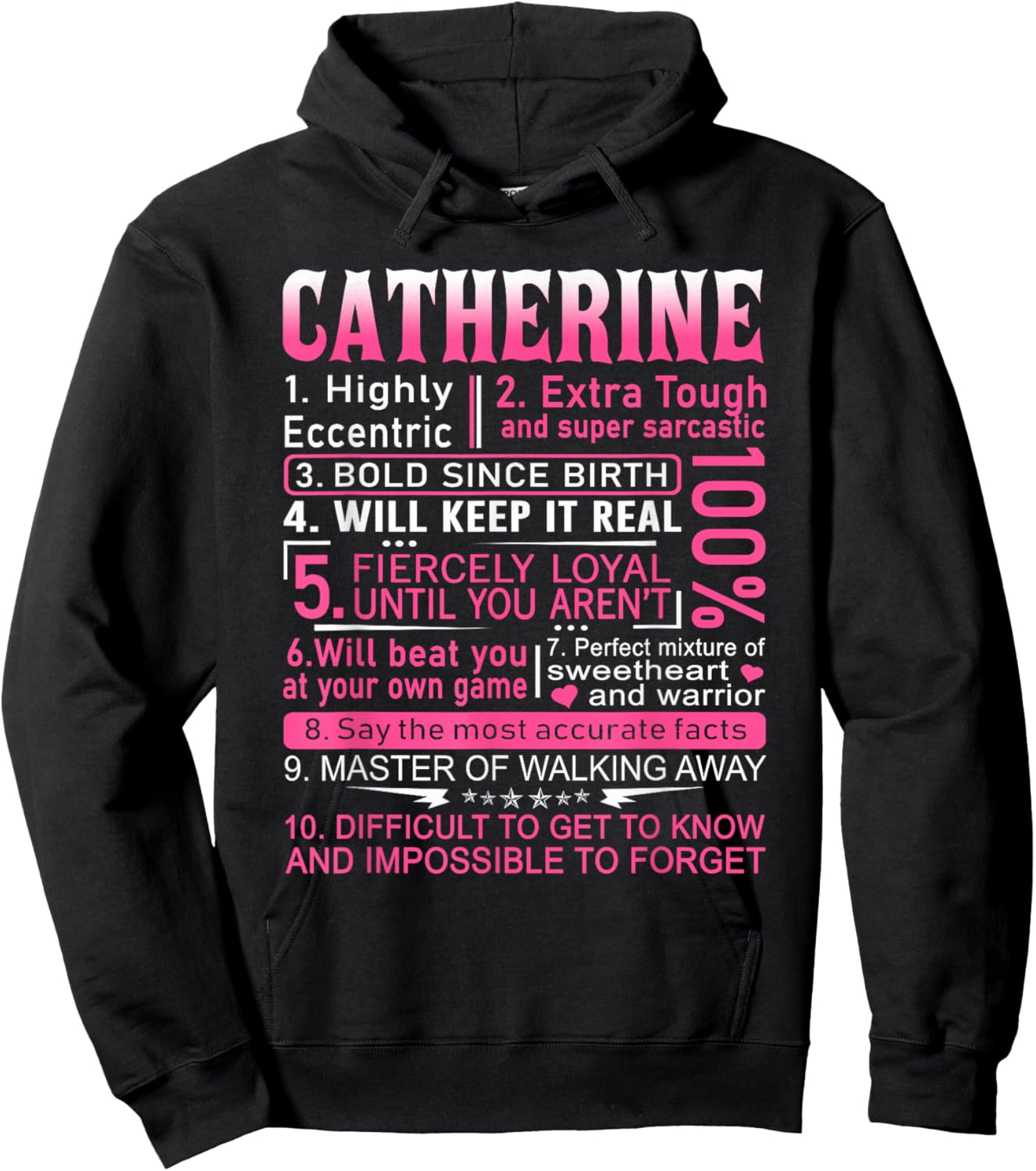 Catherine Name Shirt Personalized Catherine First Name Hoodie - Hoodie | Black