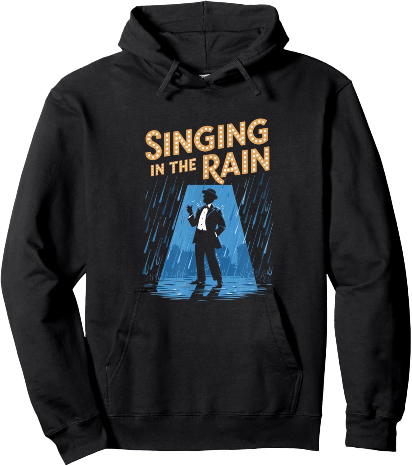 Singing in the Rain Retro Musical Theatre Tap Dance Broadway Hoodie - Hoodie | Black
