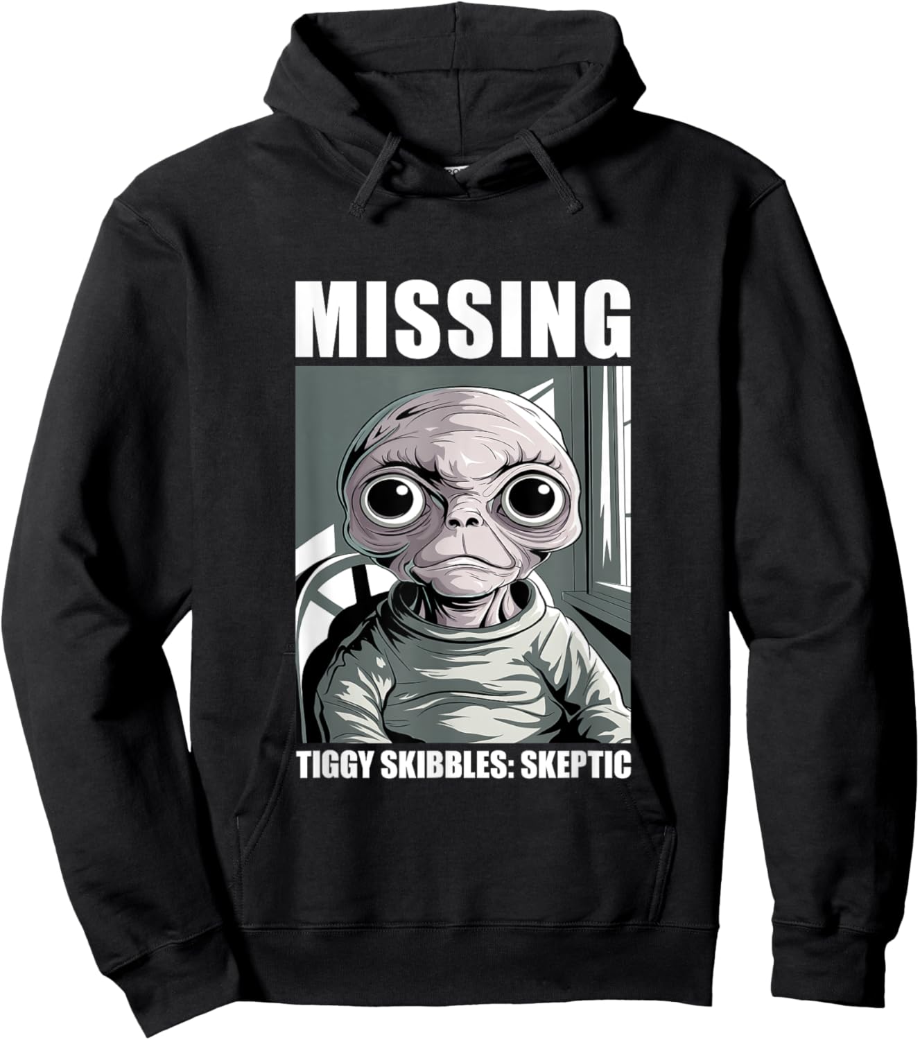 Tiggy Skibbles Missing Alien Skeptic Fan Art Hoodie - Hoodie | Black