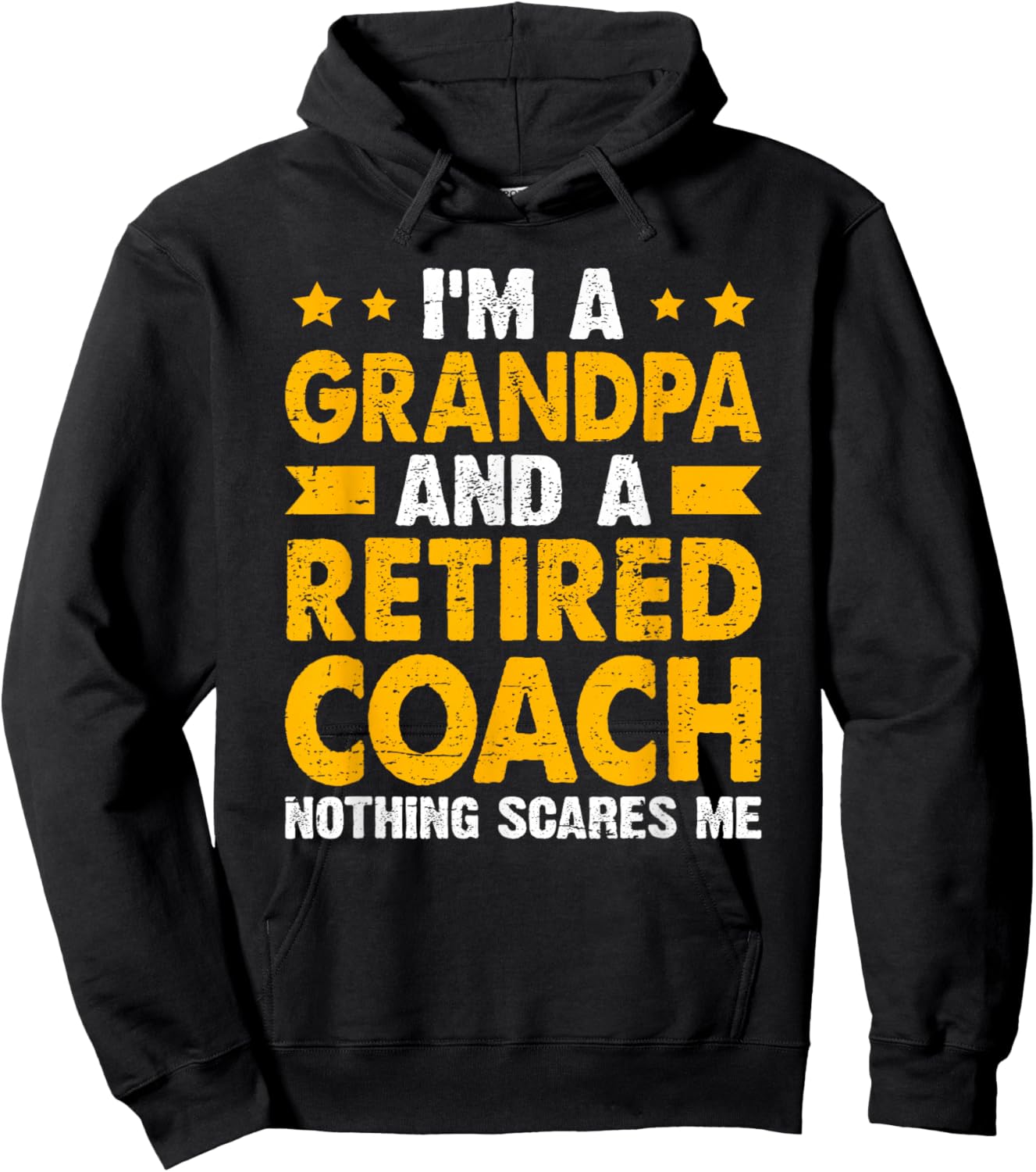 Grandpa And Retired Coach Retirement Hoodie - Hoodie | Black