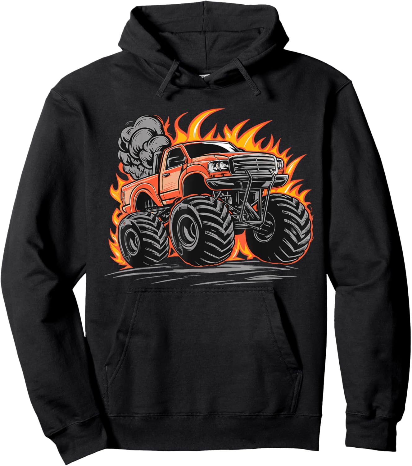 Monster Truck for toddlers Youth & Adults Hoodie - Hoodie | Black
