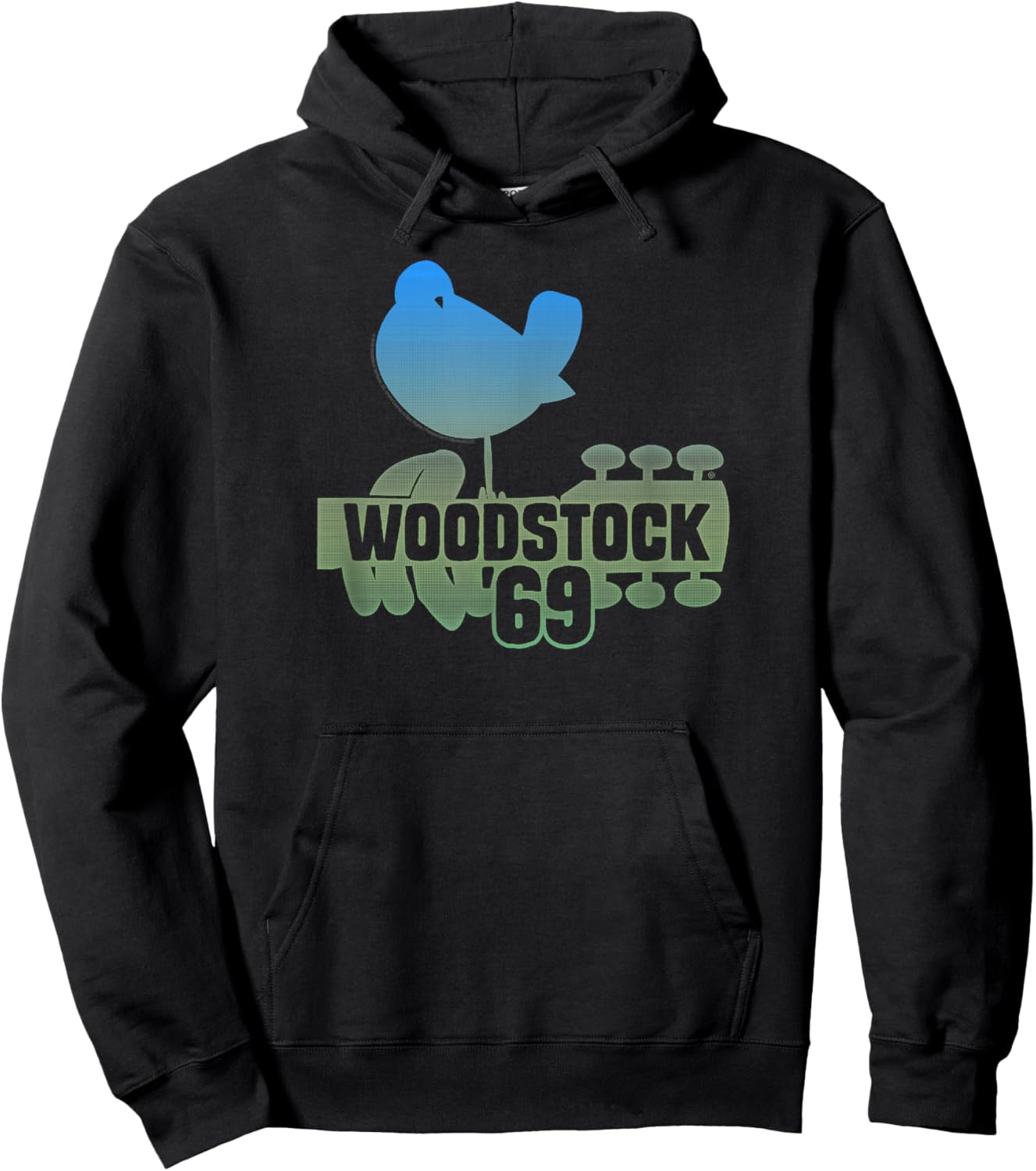Woodstock - Ombre '69 Dove Hoodie - Hoodie | Black