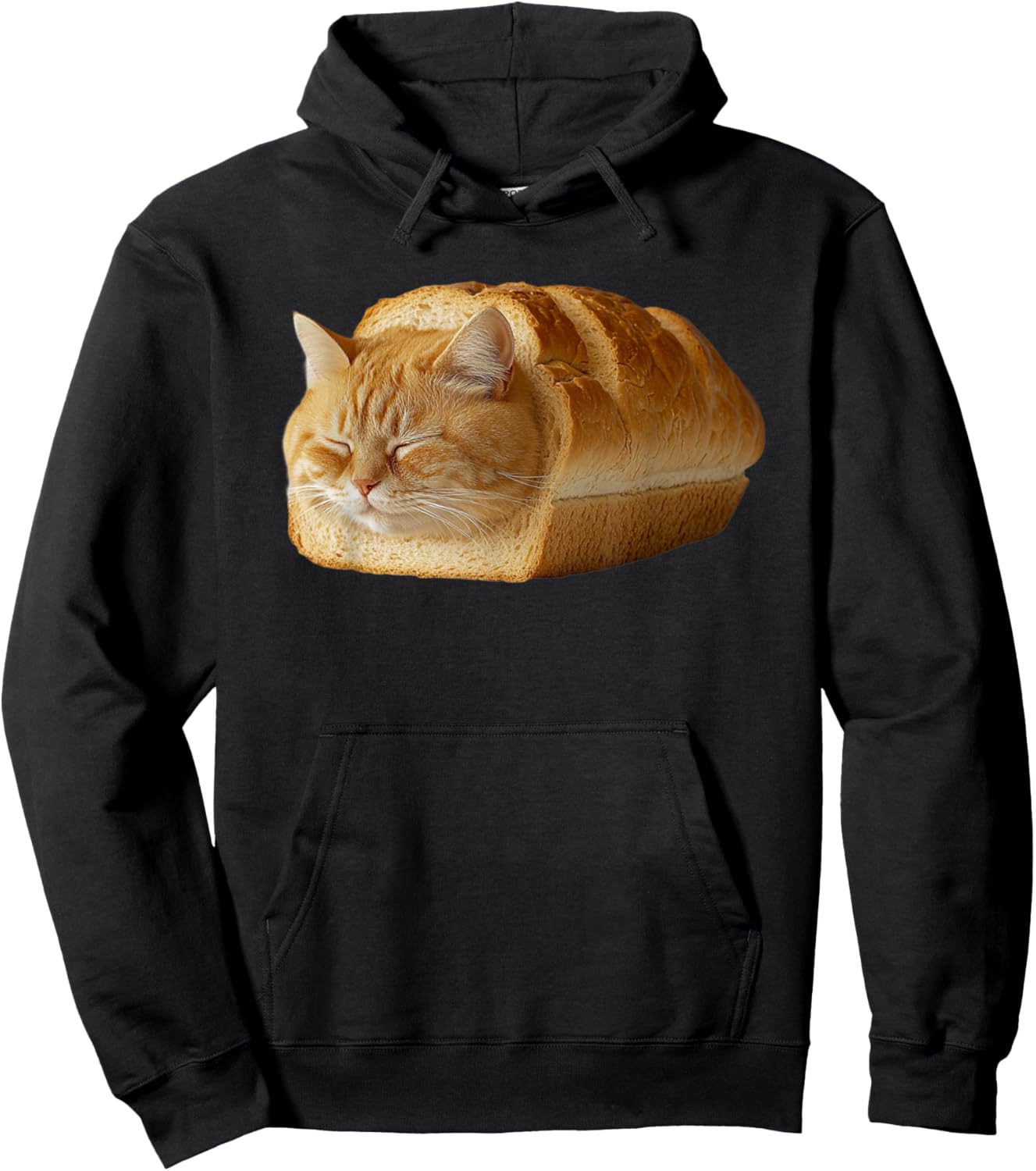 Bread Cat Loaf Funny Cat Bakery Hoodie - Hoodie | Black