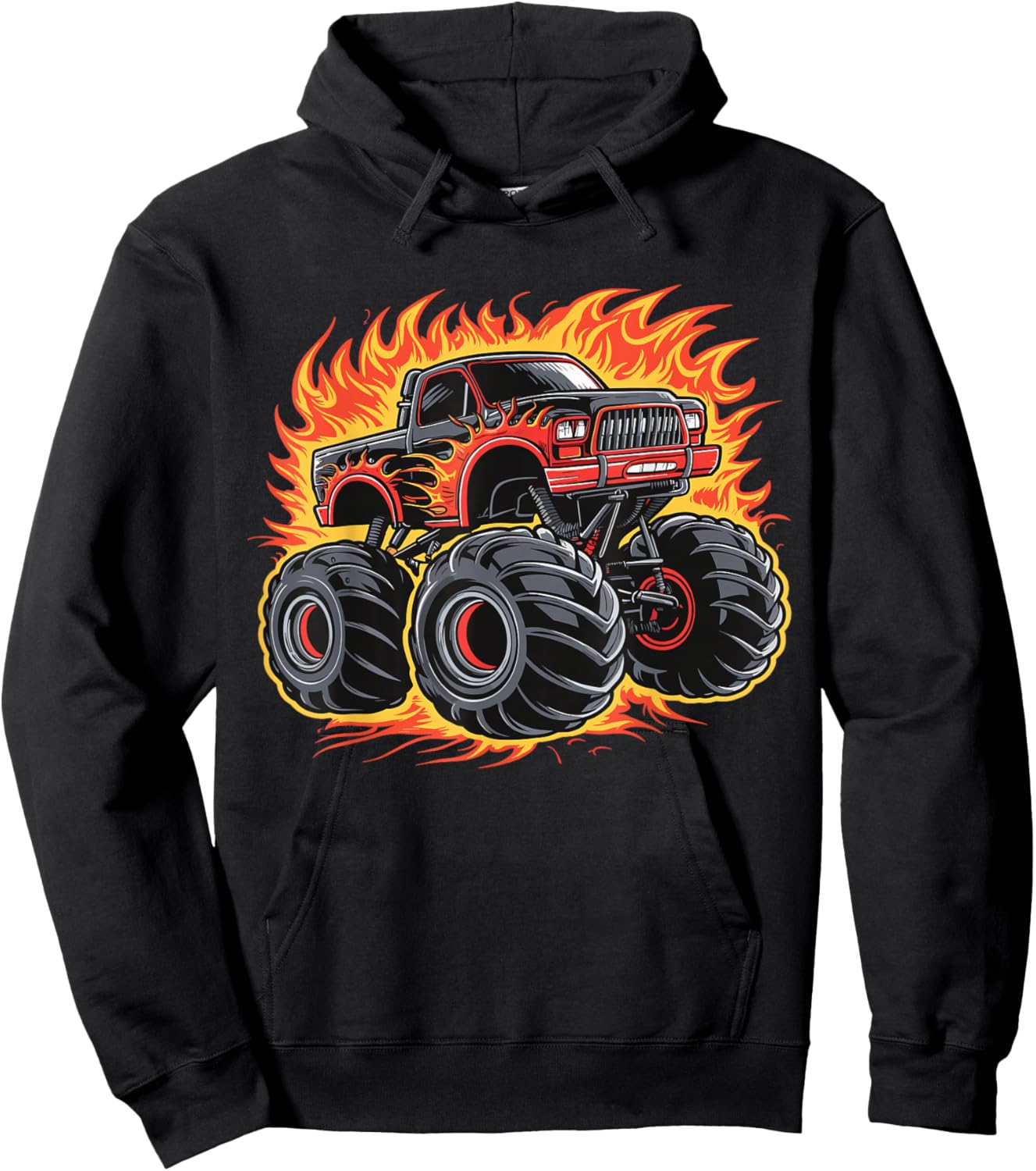 Monster Truck for toddlers Youth & Adults Hoodie - Hoodie | Black