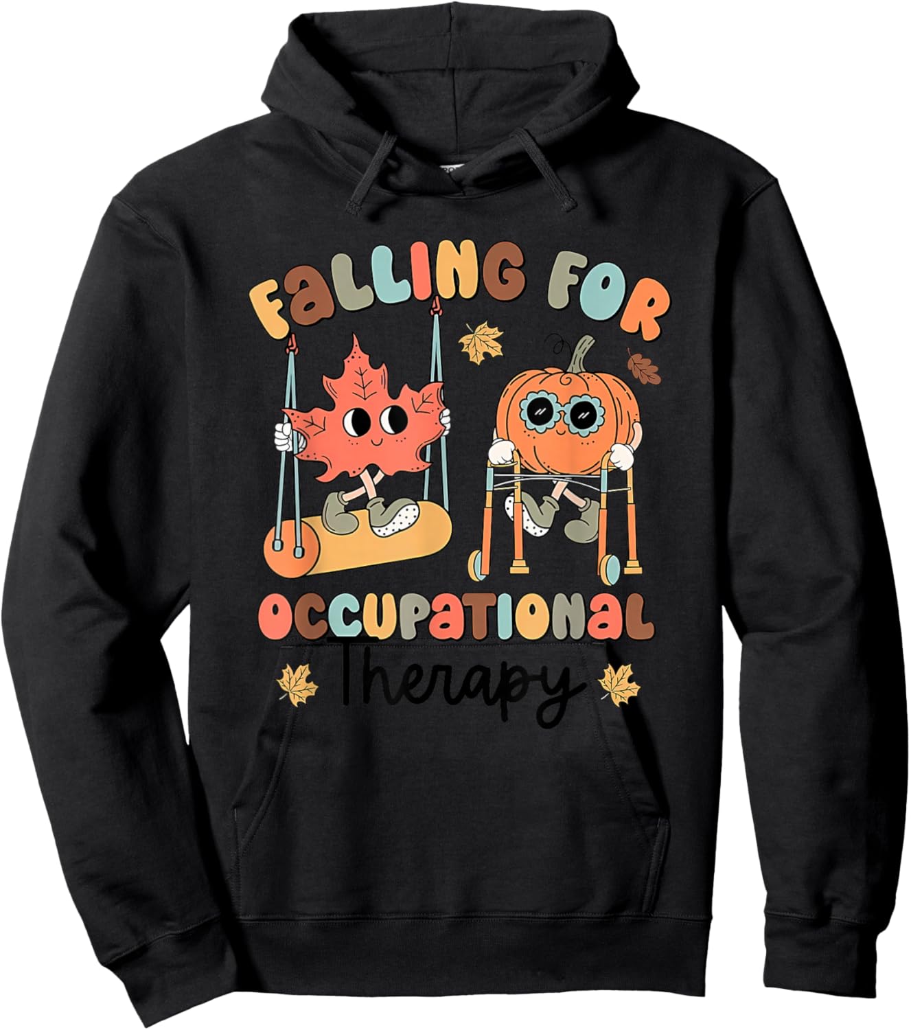 Falling for occupational Therapy Occupational Therapist Fall Hoodie - Hoodie | Black