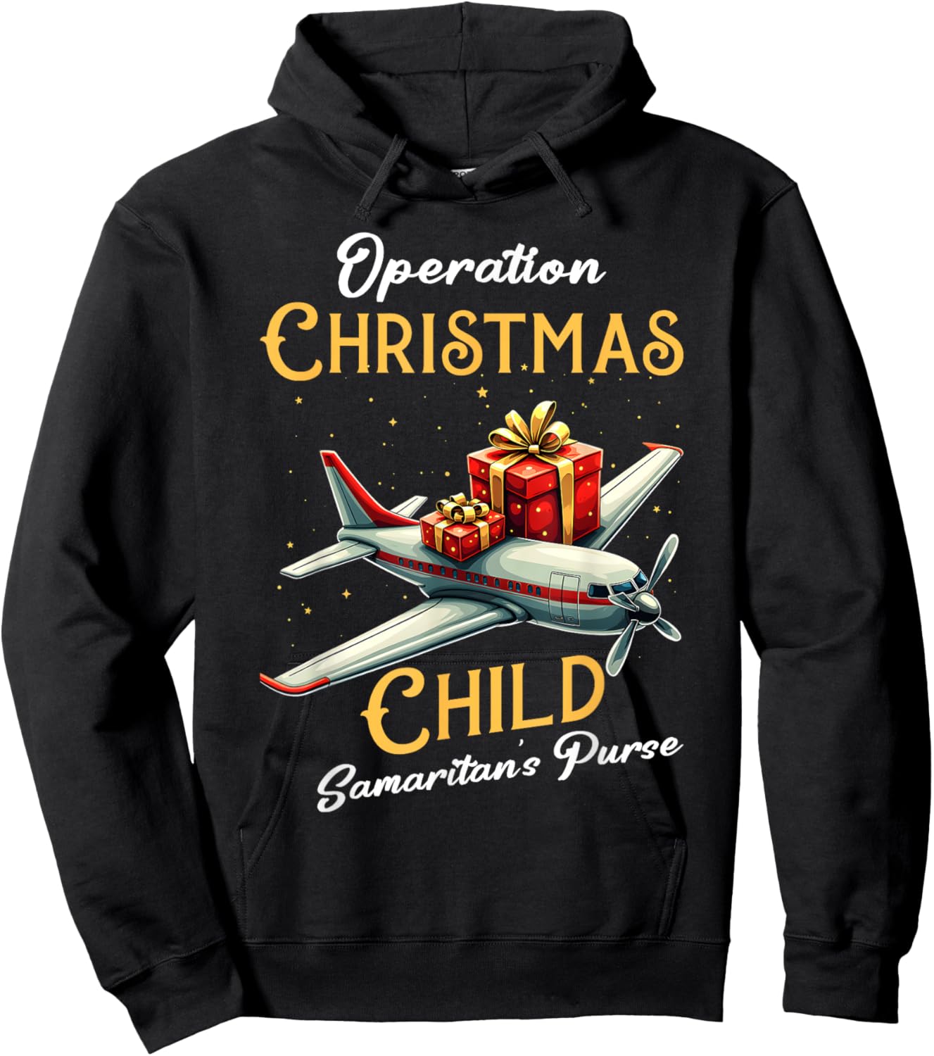 Funny Operation Christmas Child Funny Family Matching Xmas Hoodie - Hoodie | Black