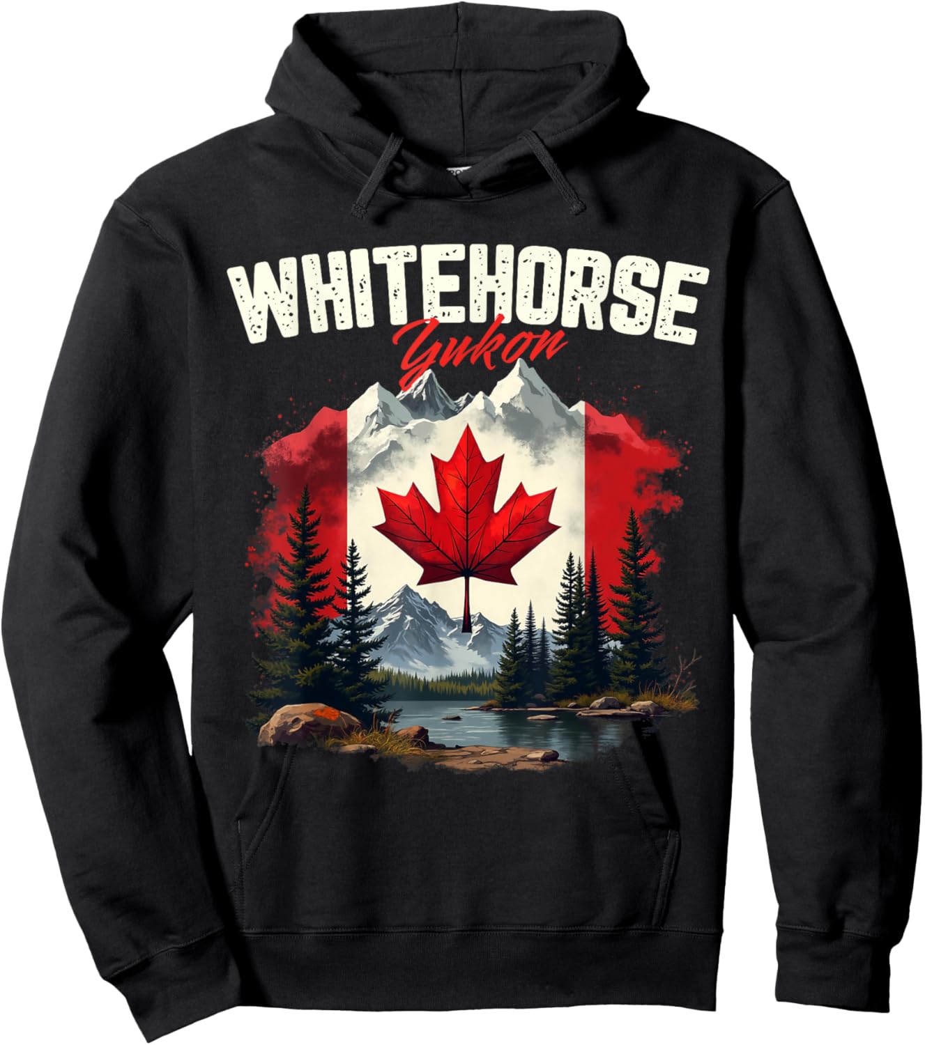 Whitehorse Yukon Canada Vacation Travel Souvenir Hoodie - Hoodie | Black