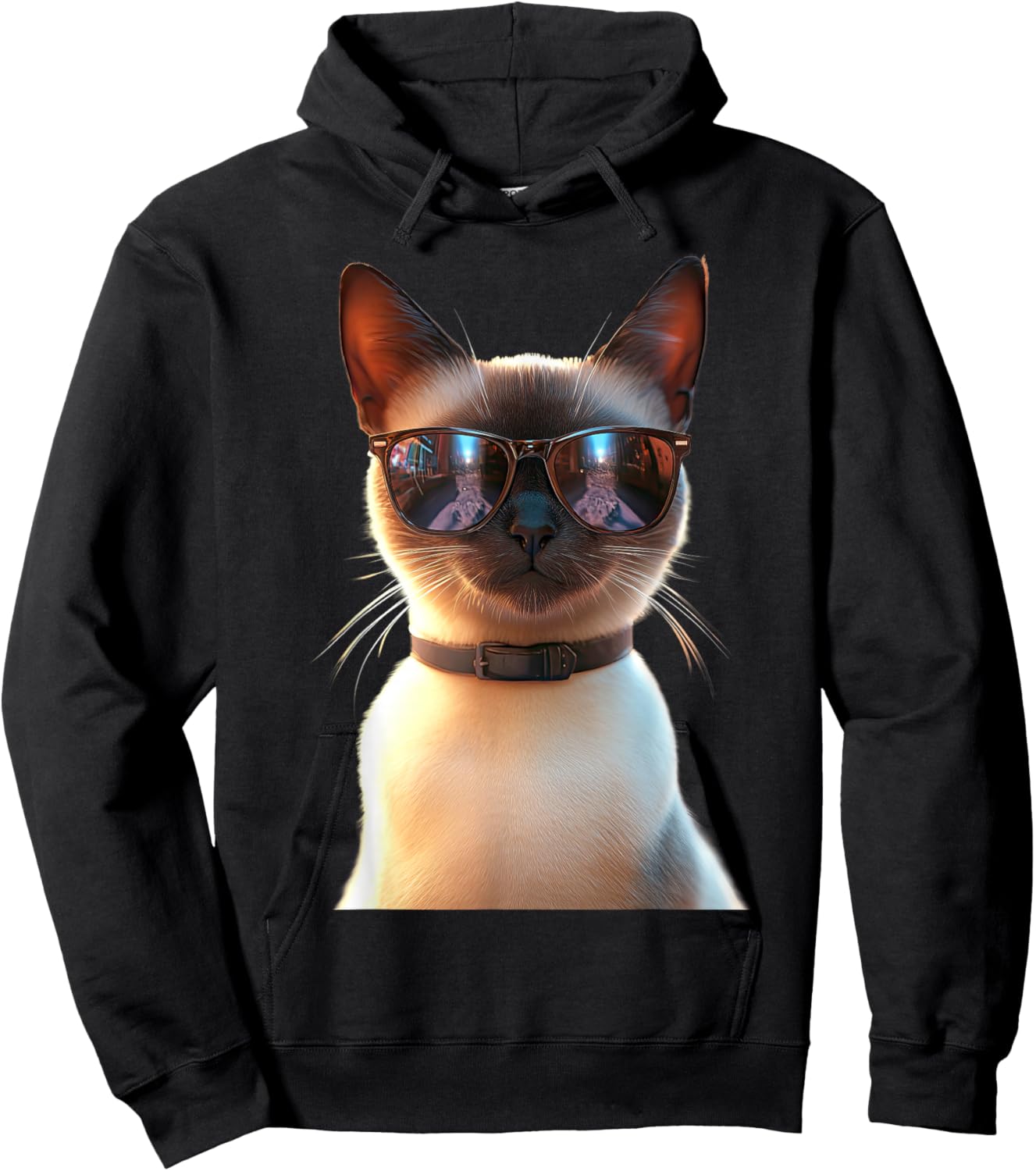 Siamese Cat Kitten Cat Lover Cat Mom Dad Cute Siamese Cats Hoodie - Hoodie | Black