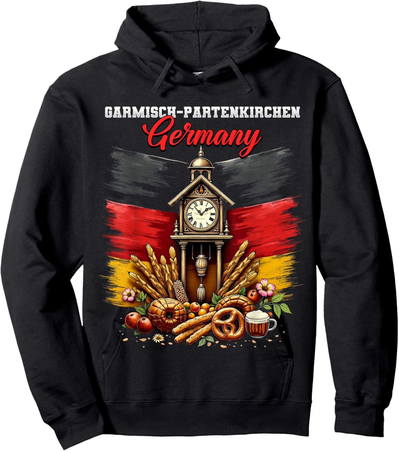 Garmisch-Partenkirchen Germany Vacation Travel Souvenir Hoodie - Hoodie | Black