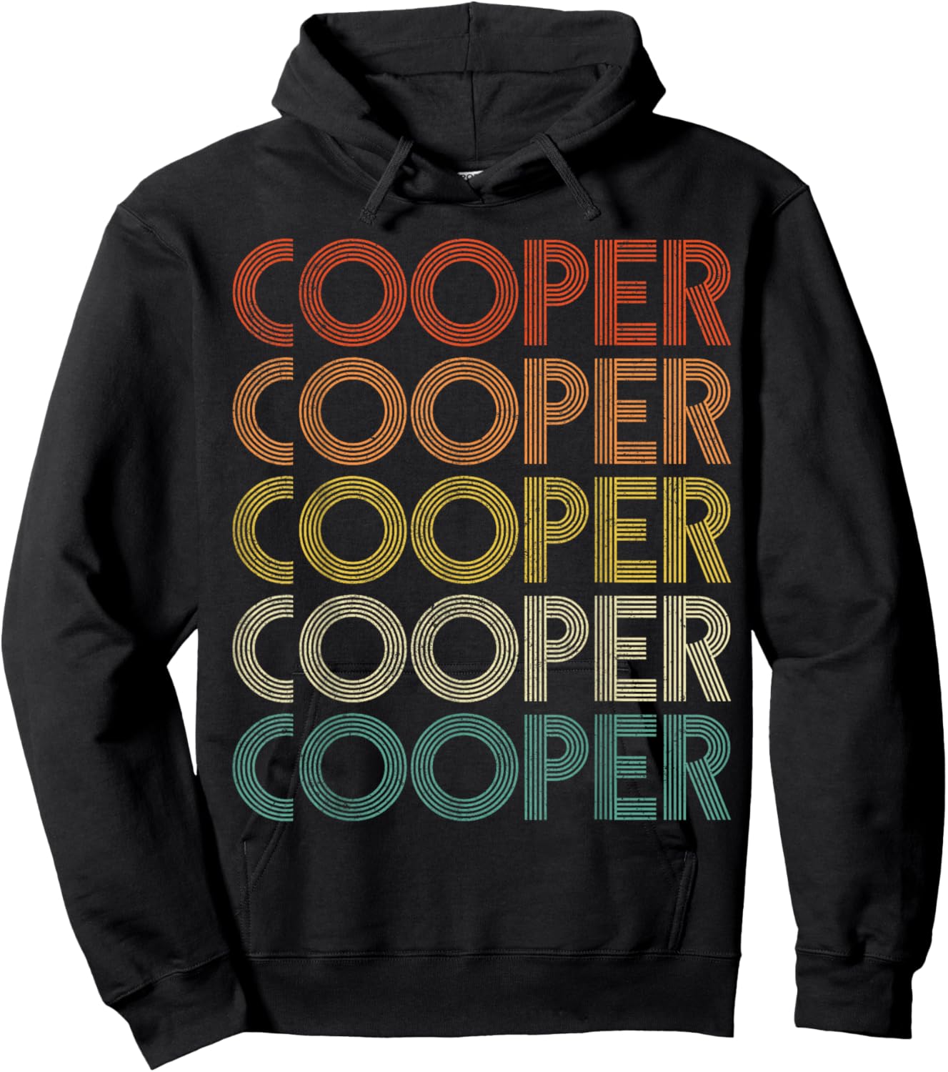Cooper - Gifts Vintage Retro , -Adults/Kids, Black, Small, Short Sleeve Hoodie - Hoodie | Black
