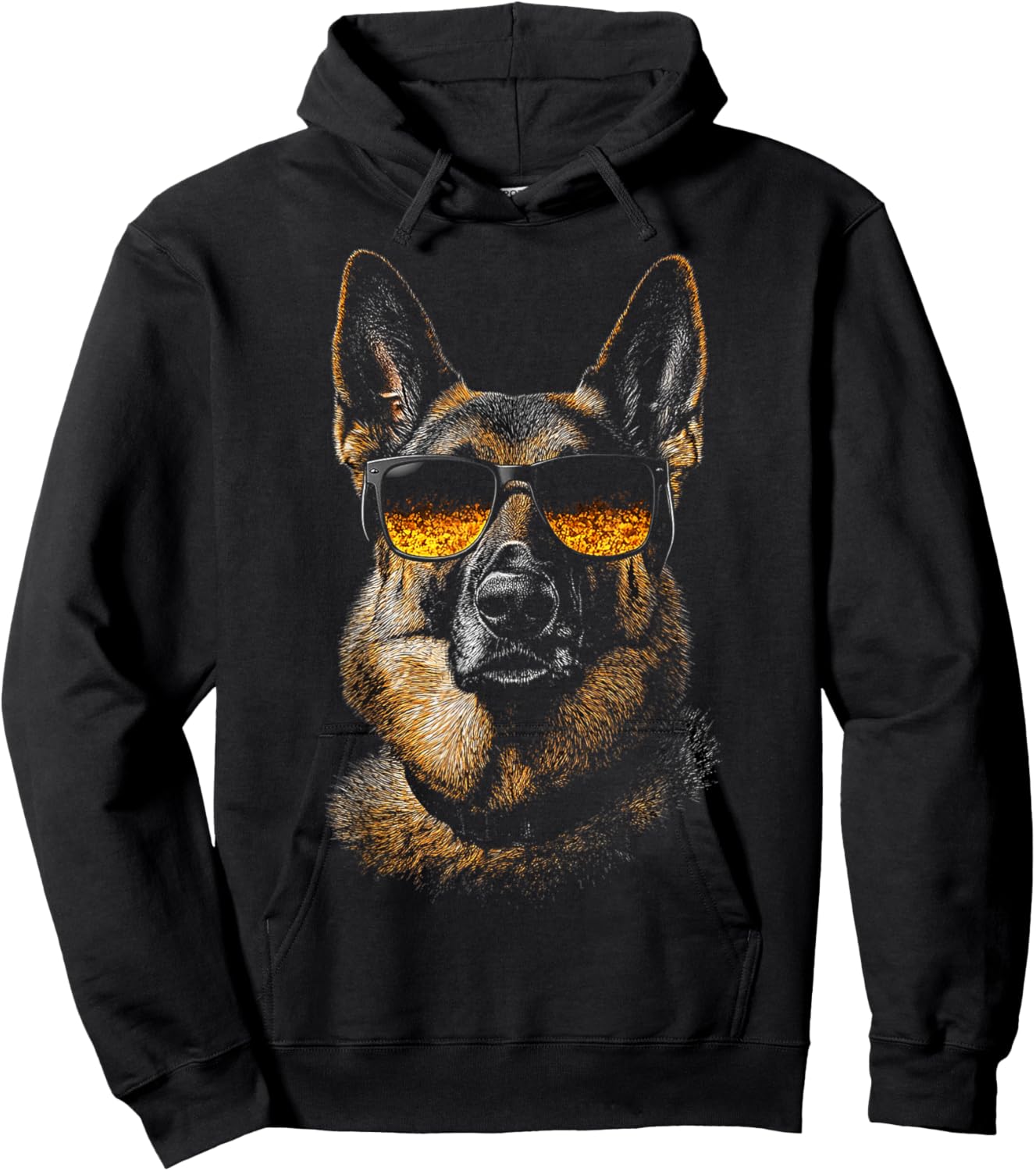 German Shepherd Dog Pet Artwork Sunglasses German Shepherd Hoodie - Hoodie | Black