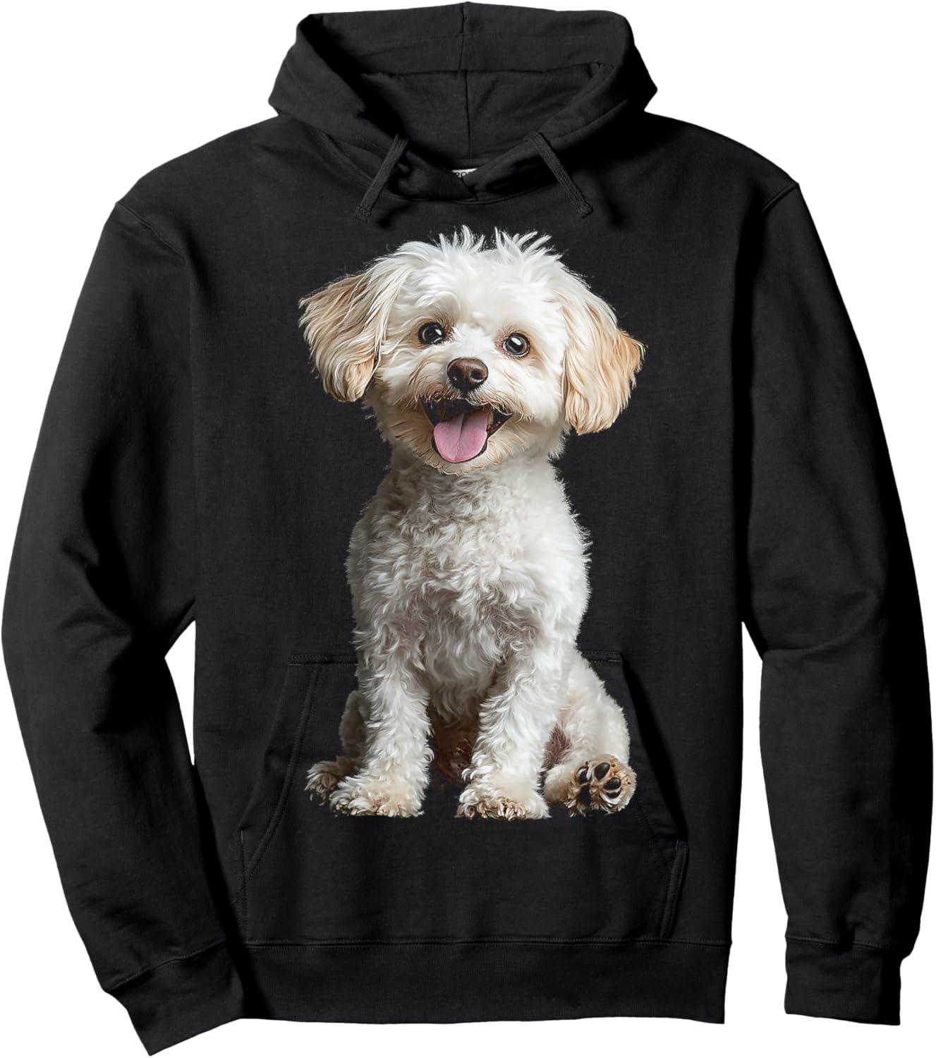 Maltipoo Dog Motif Pet Artwork Maltipoo Hoodie - Hoodie | Black