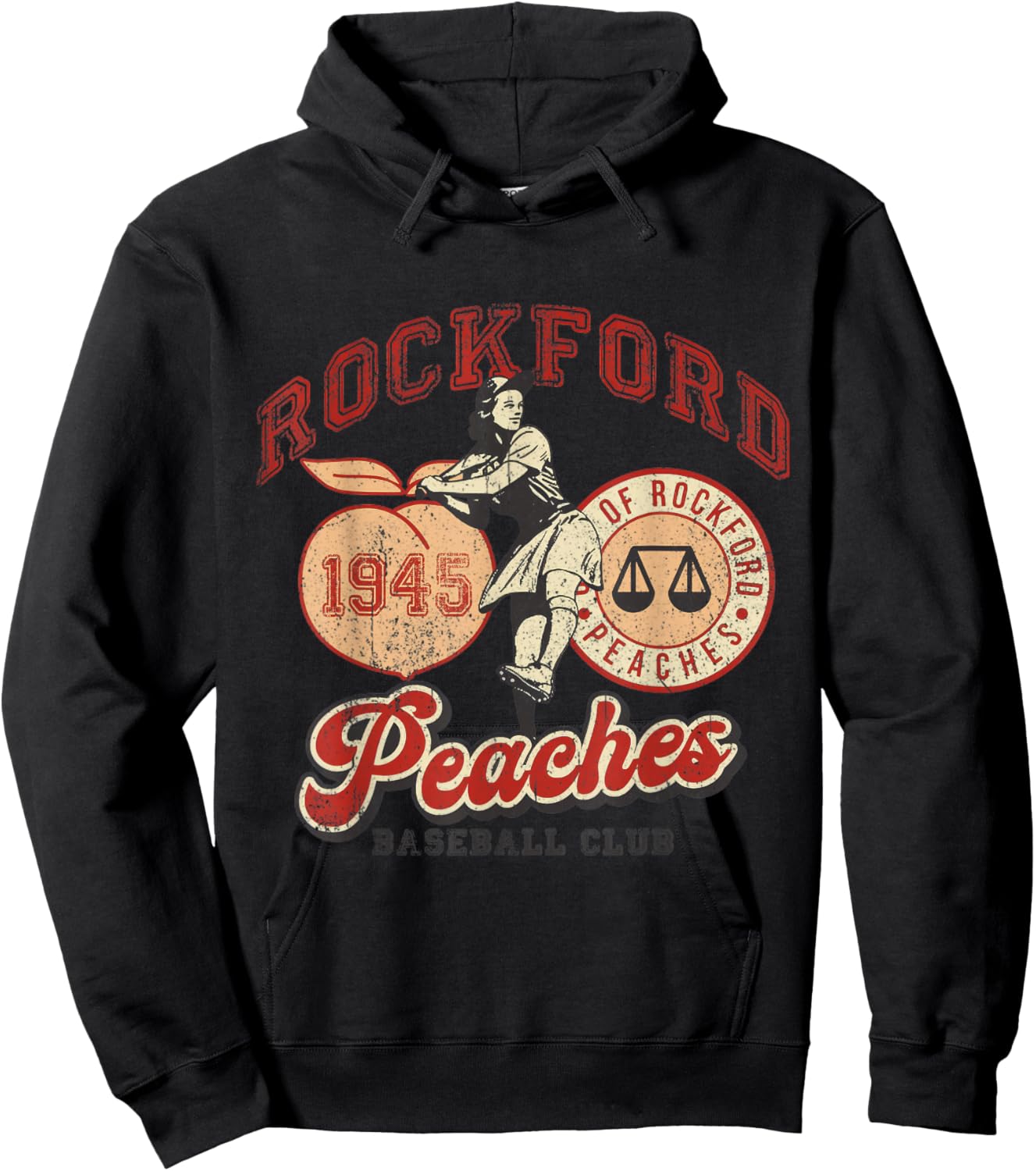 Rockford Retro 1945 Peaches Hoodie - Hoodie | Black