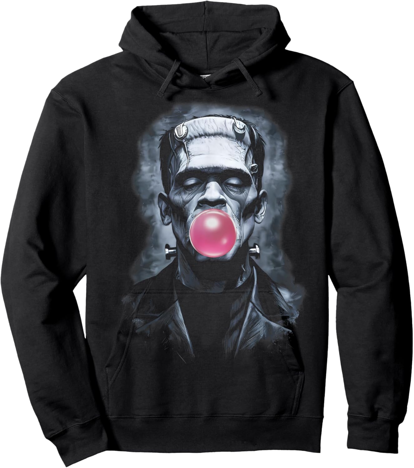 Frankenstein Bubble Gum Bubblegum Pink Chewing Gum Hoodie - Hoodie | Black