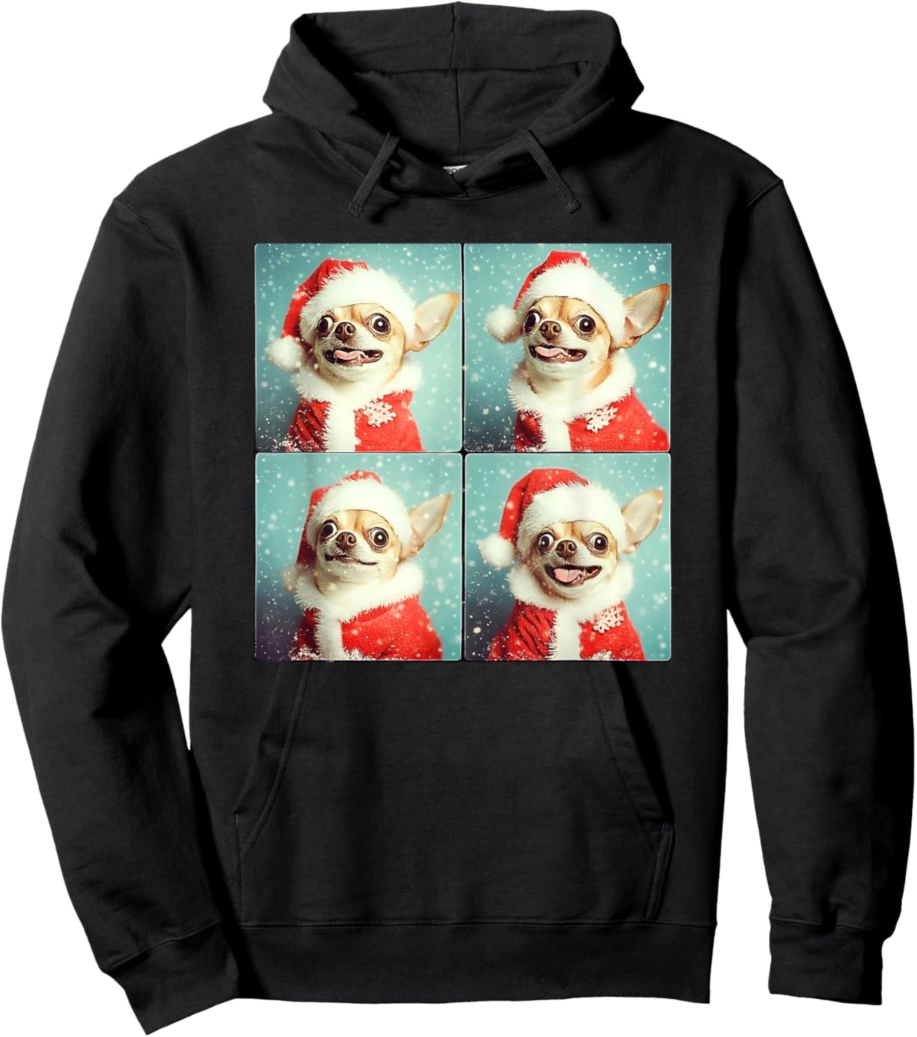 Funny Chihuahua Christmas Hoodie - Hoodie | Black