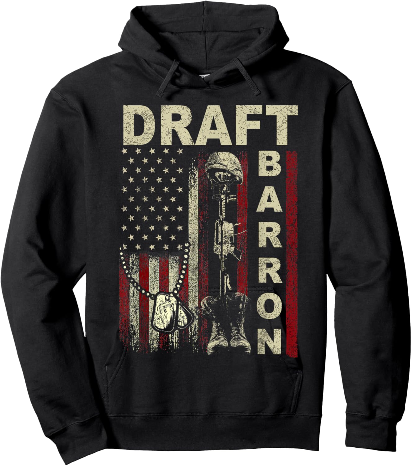 Draft Barron Shirt Vintage Send Barron T-Shirt - Hoodie | Black