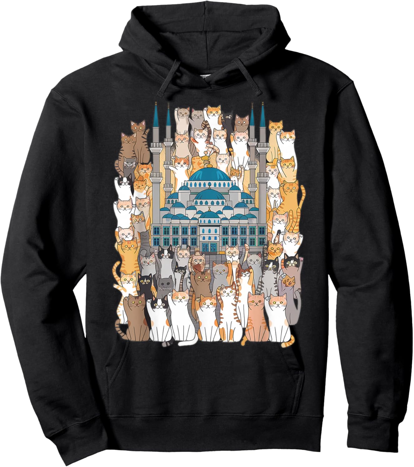 Istanbul cat - city of cats turkey travel Hoodie - Hoodie | Black