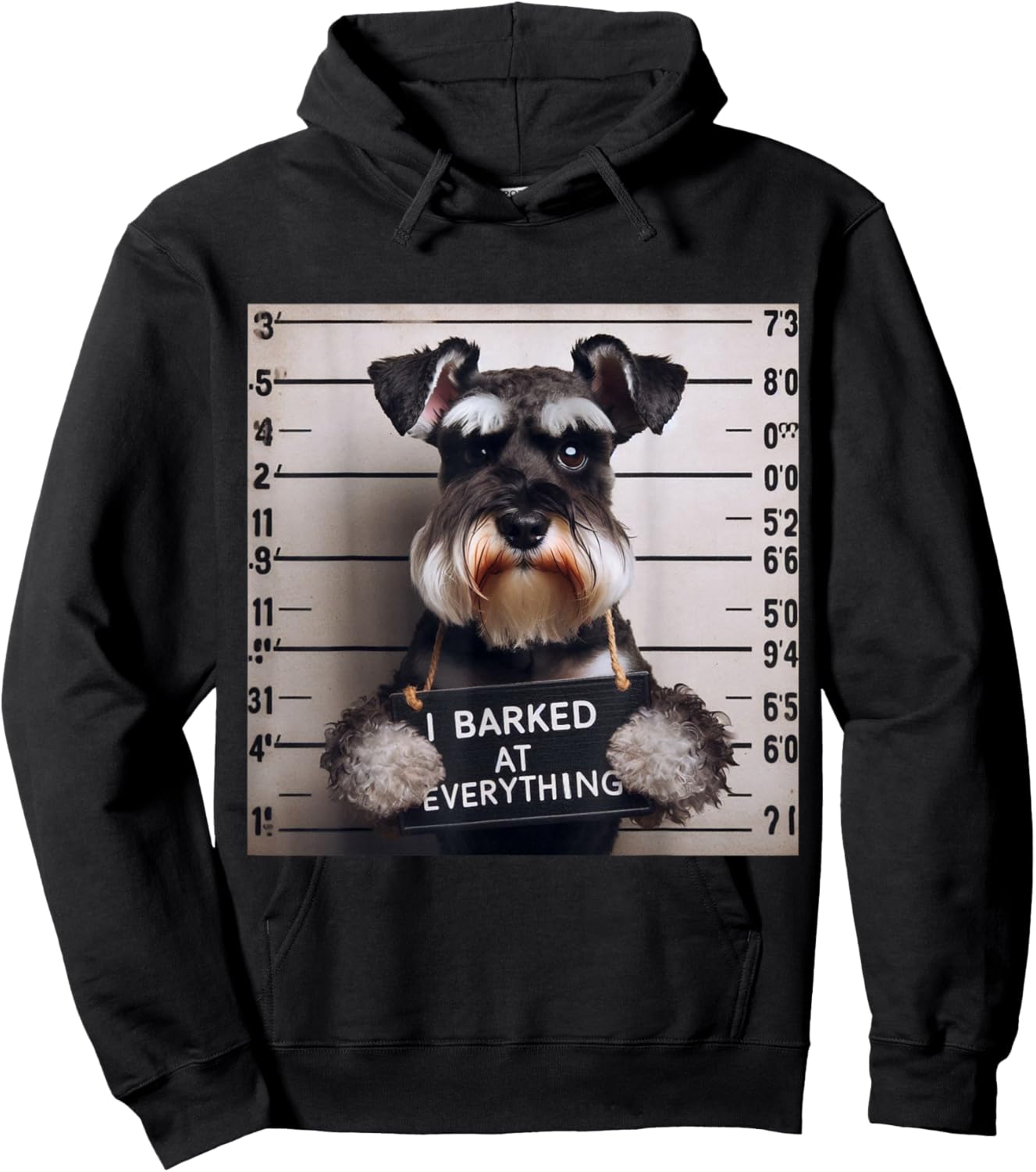 I Barked at Everything Miniature Schnauzer Men Women Kids Hoodie - Hoodie | Black