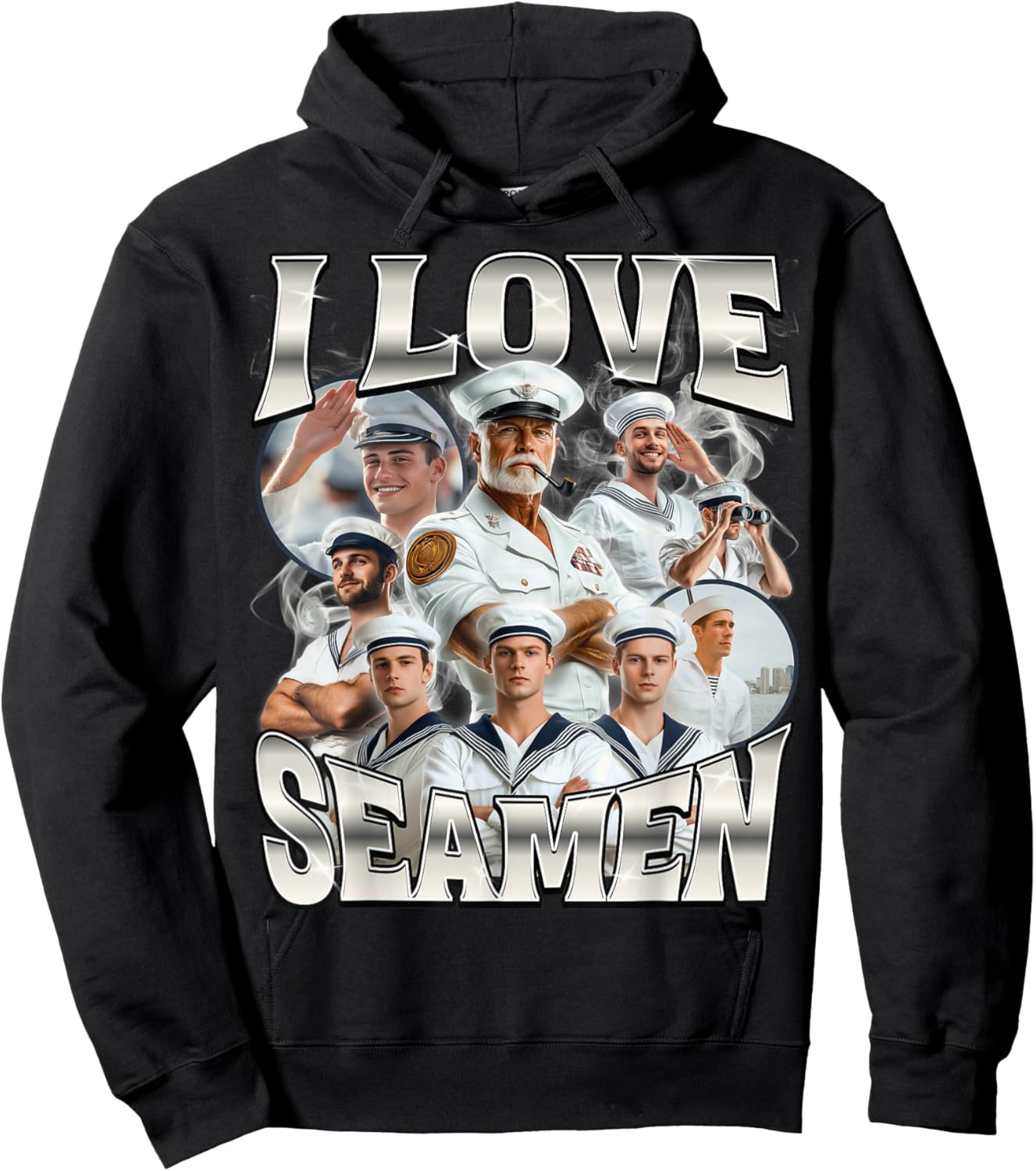 I Love Seamen Hoodie - Hoodie | Black