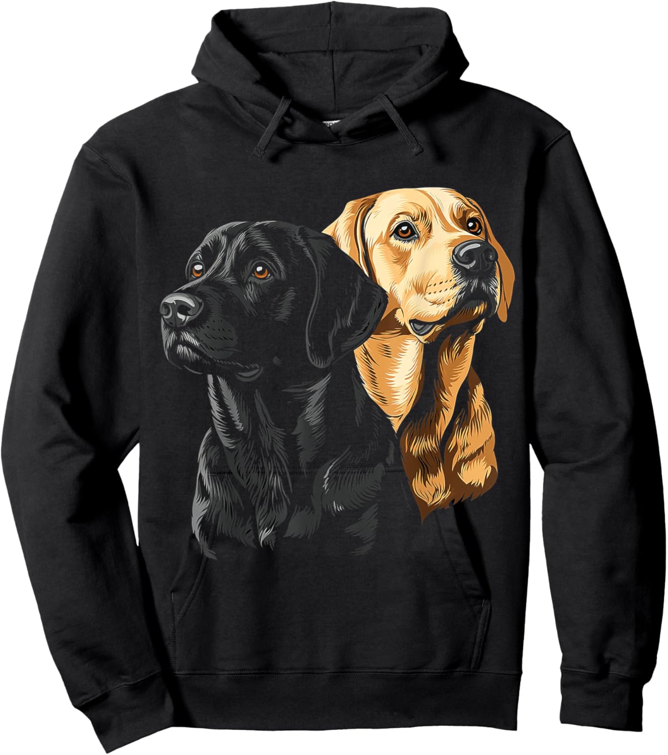 Labrador Dog Graphic Pet Artwork Labrador Women Kids Hoodie - Hoodie | Black