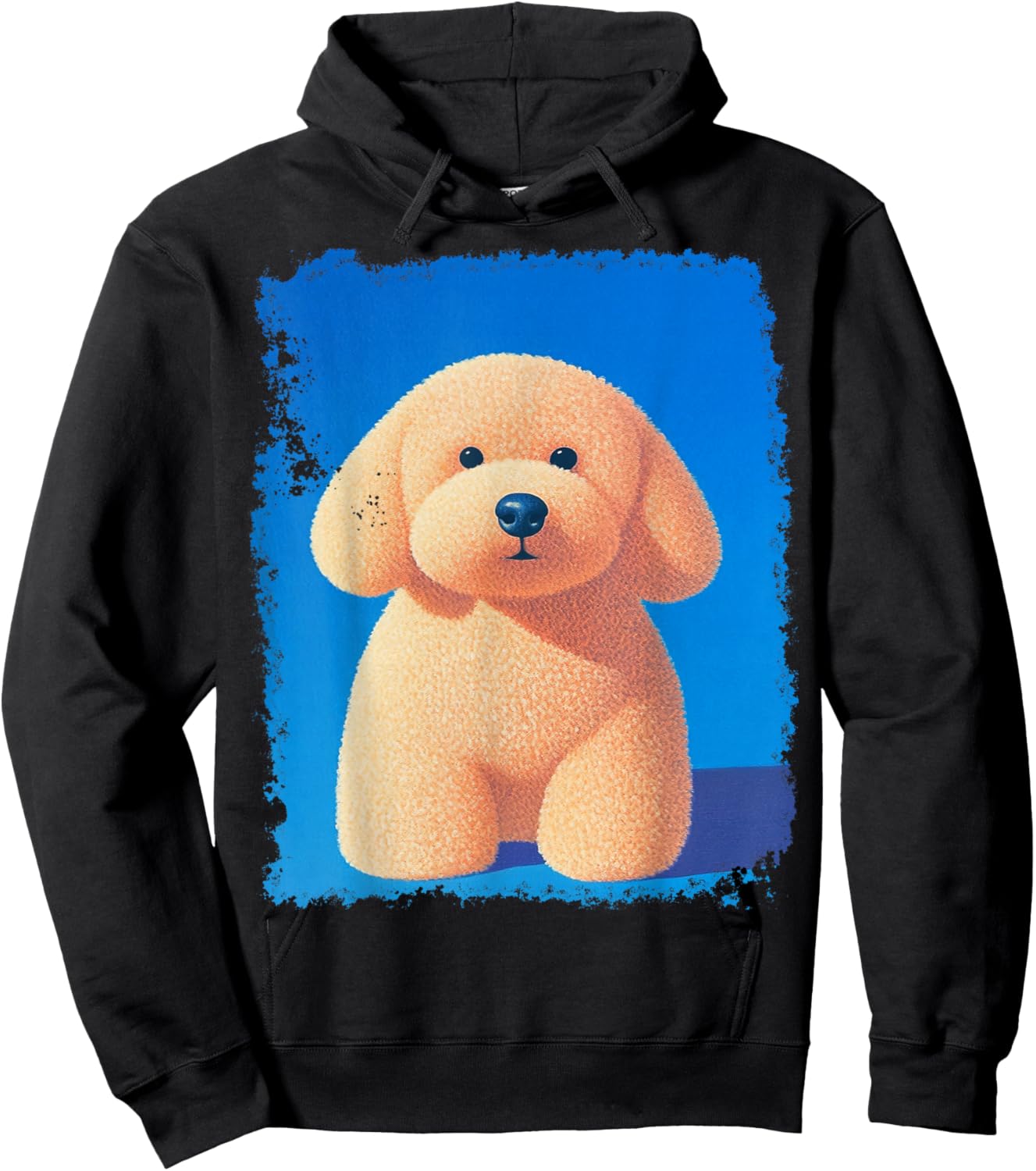 Pop Art Cute Toy Poodle Dog Hoodie - Hoodie | Black