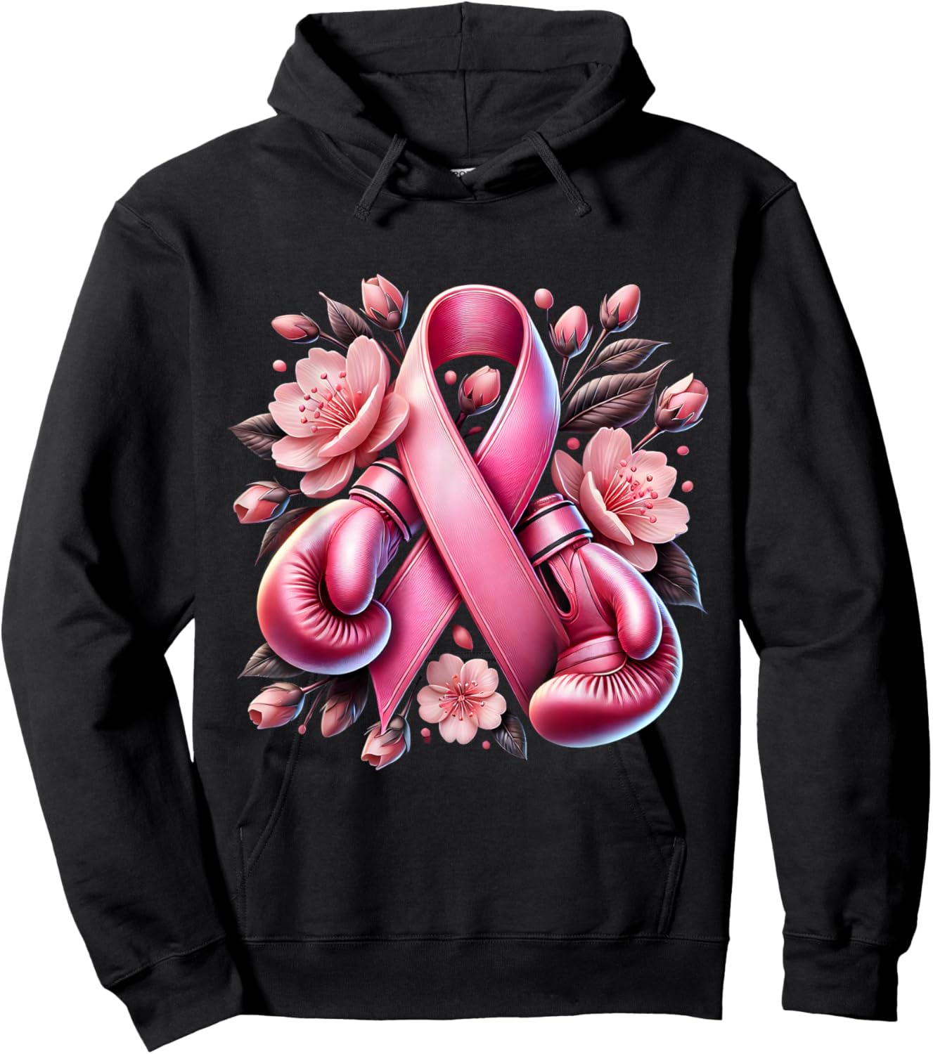 Breast Cancer Warrior Breast Cancer Awareness Support Squad Hoodie - Hoodie | Black