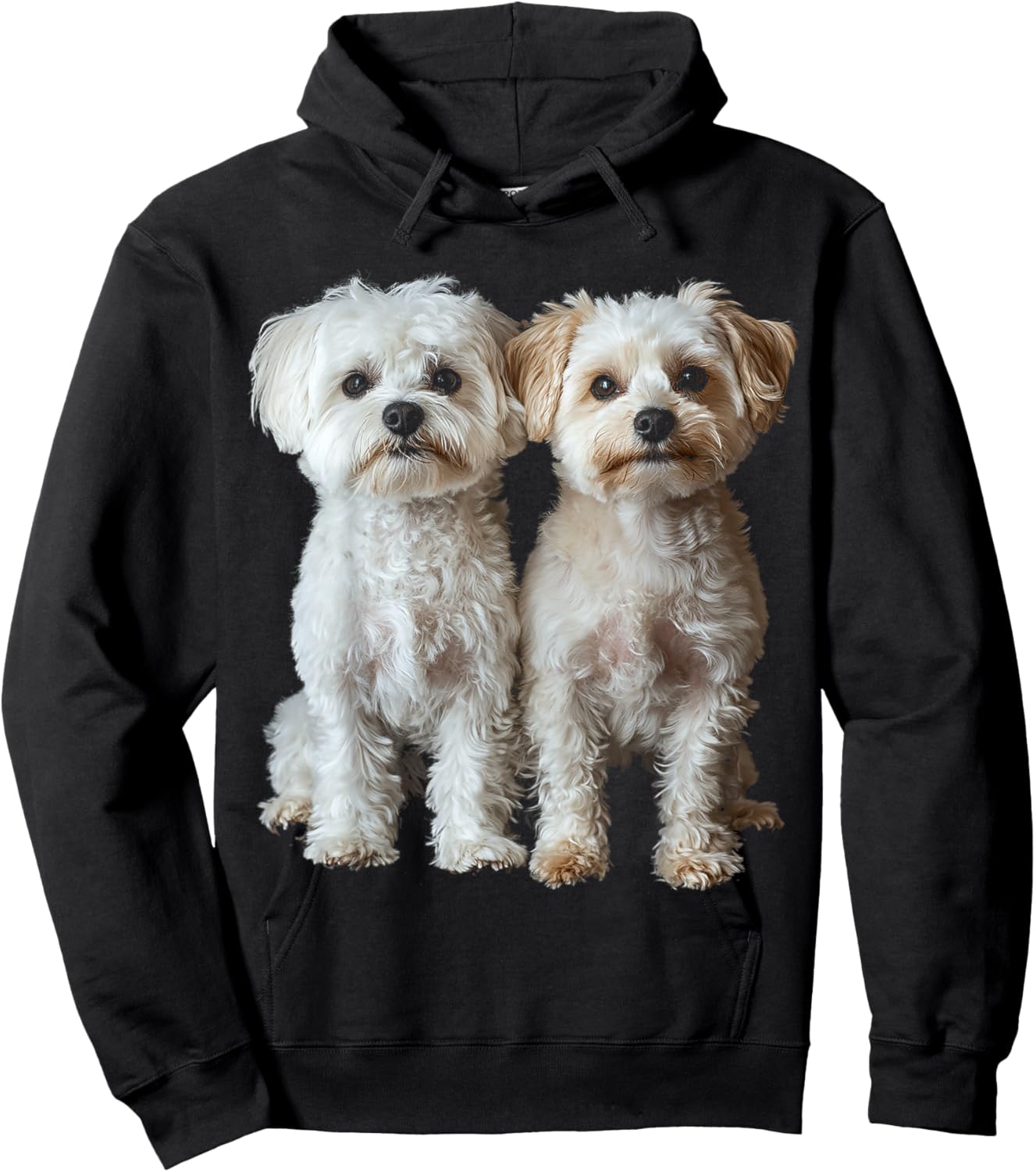 Maltipoo Dog Motif Pet Artwork Maltipoo Men Women Kids Hoodie - Hoodie | Black