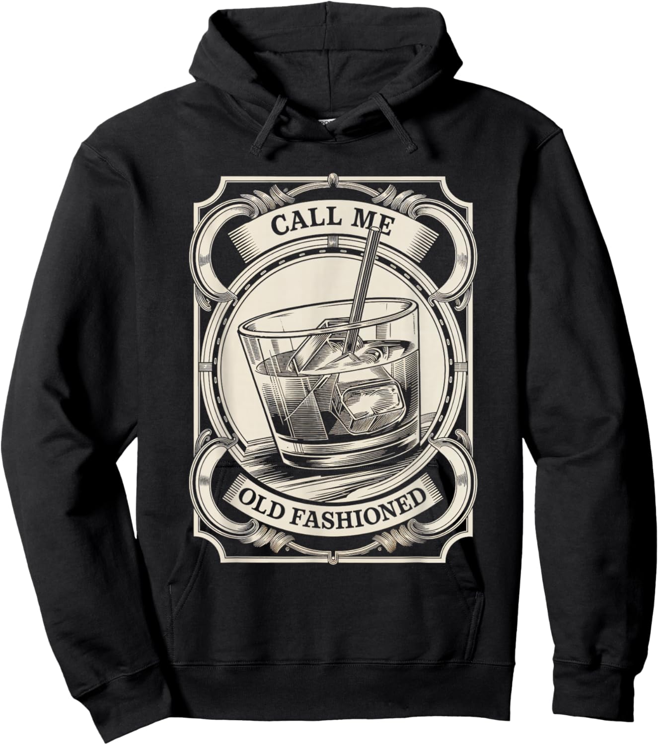 Call Me Old Fashioned Cocktail Whiskey Drink Old Fashioned Hoodie - Hoodie | Black
