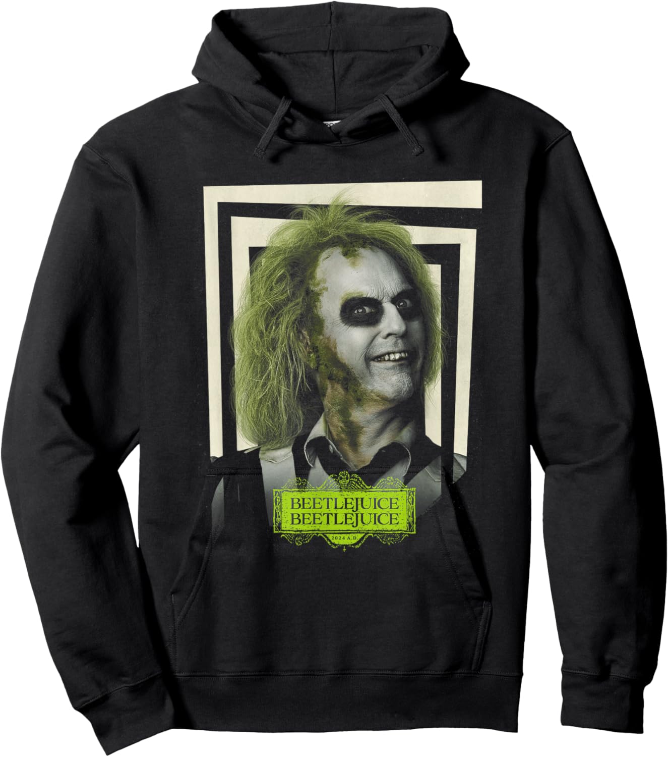 Beetlejuice Ghost with the Most Beetlejuice 2 Movie Poster Hoodie - Hoodie | Black