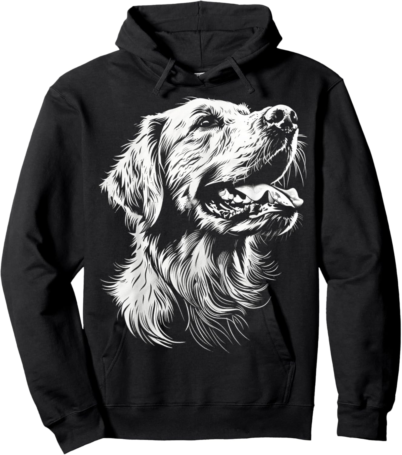 Golden Retriever Dog Graphic Pet Golden Retriever Hoodie - Hoodie | Black