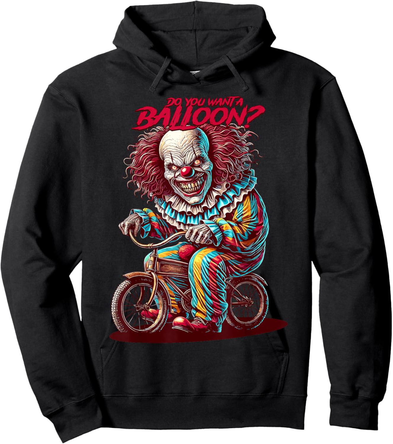 Creepy Horror - Scary clown Hoodie - Hoodie | Black